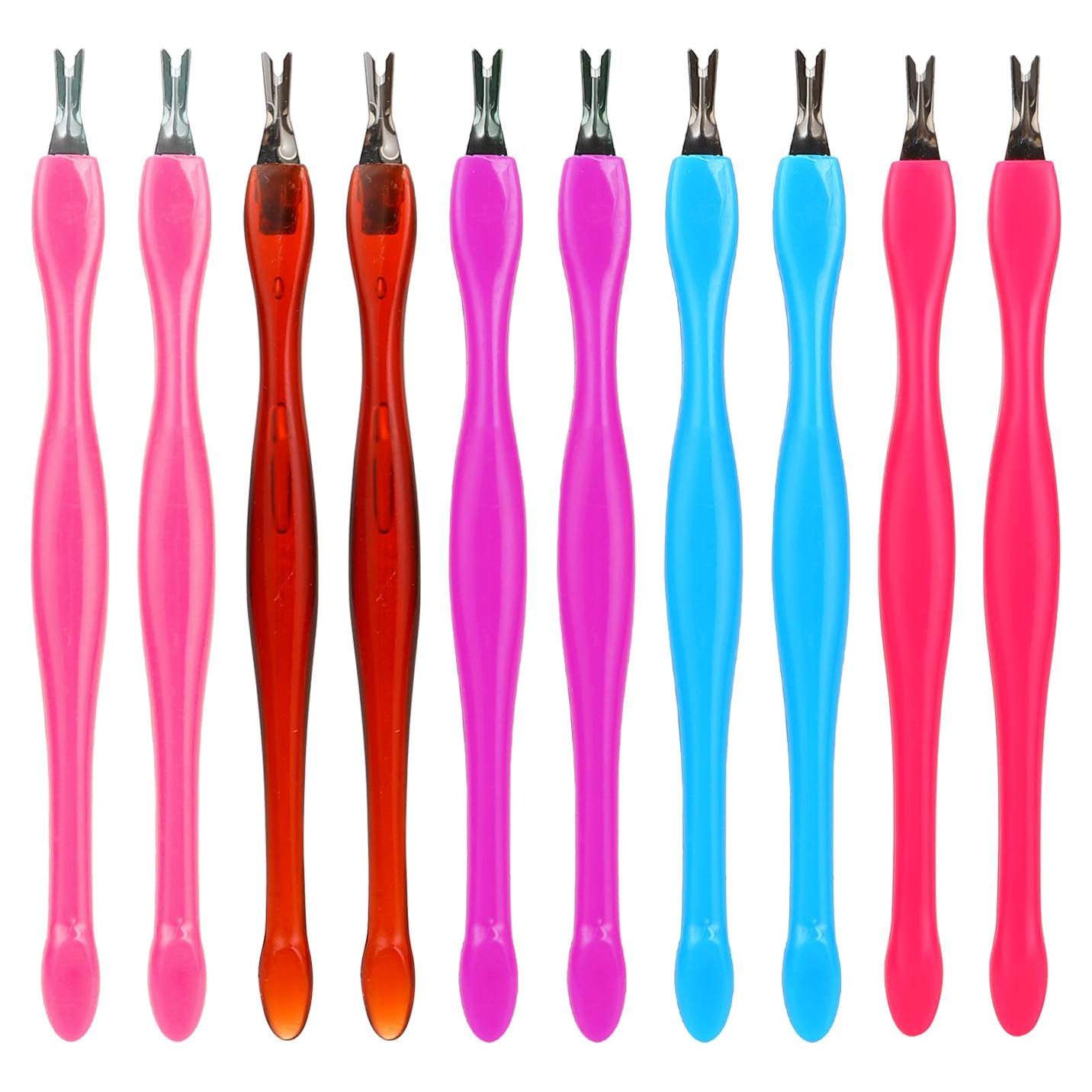 Empujador de Cutículas Profesional 10 Pcs - Herramienta de Manicura