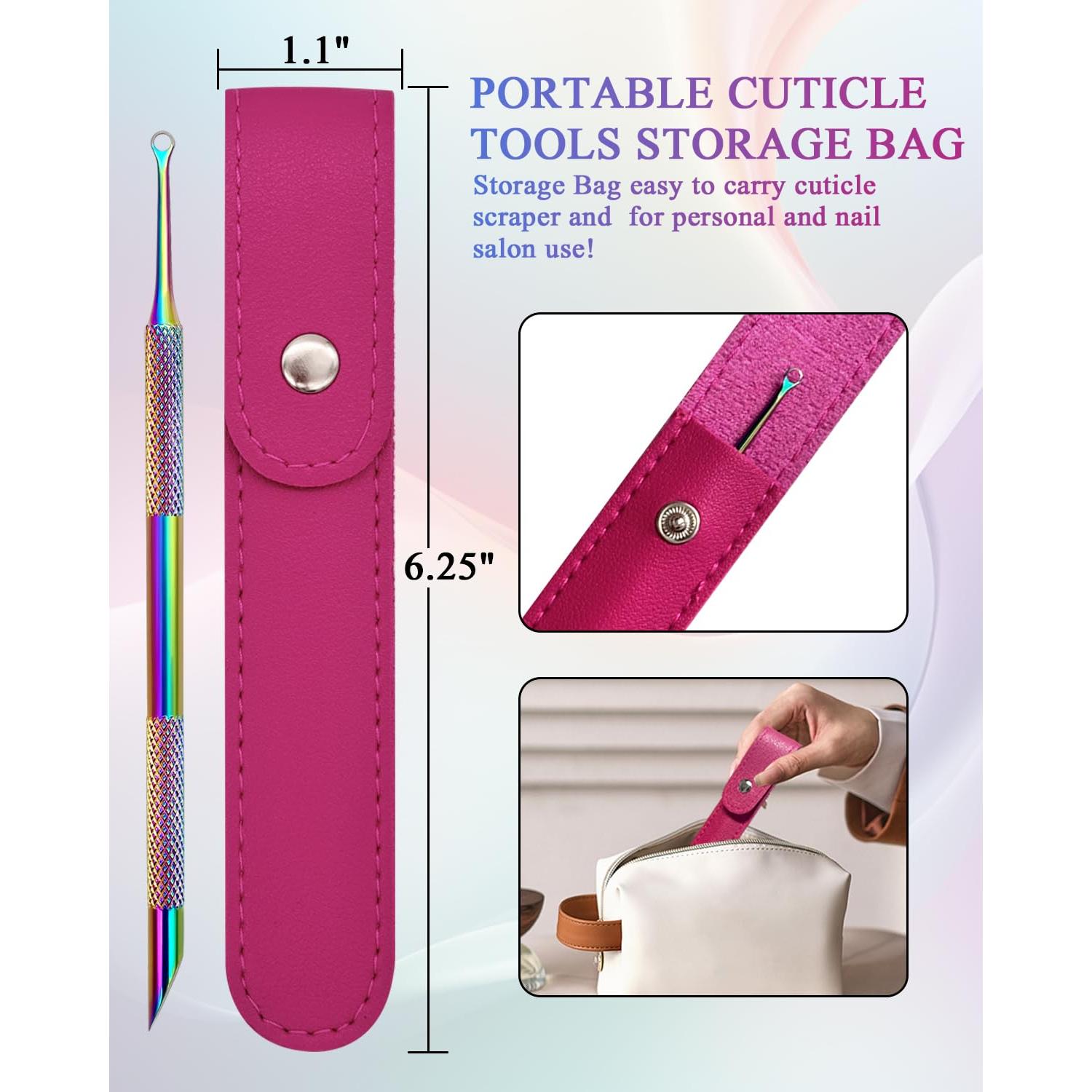 Removedor de Cutículas Doble Cara KUNSHNBEI con Lima 100#/240#