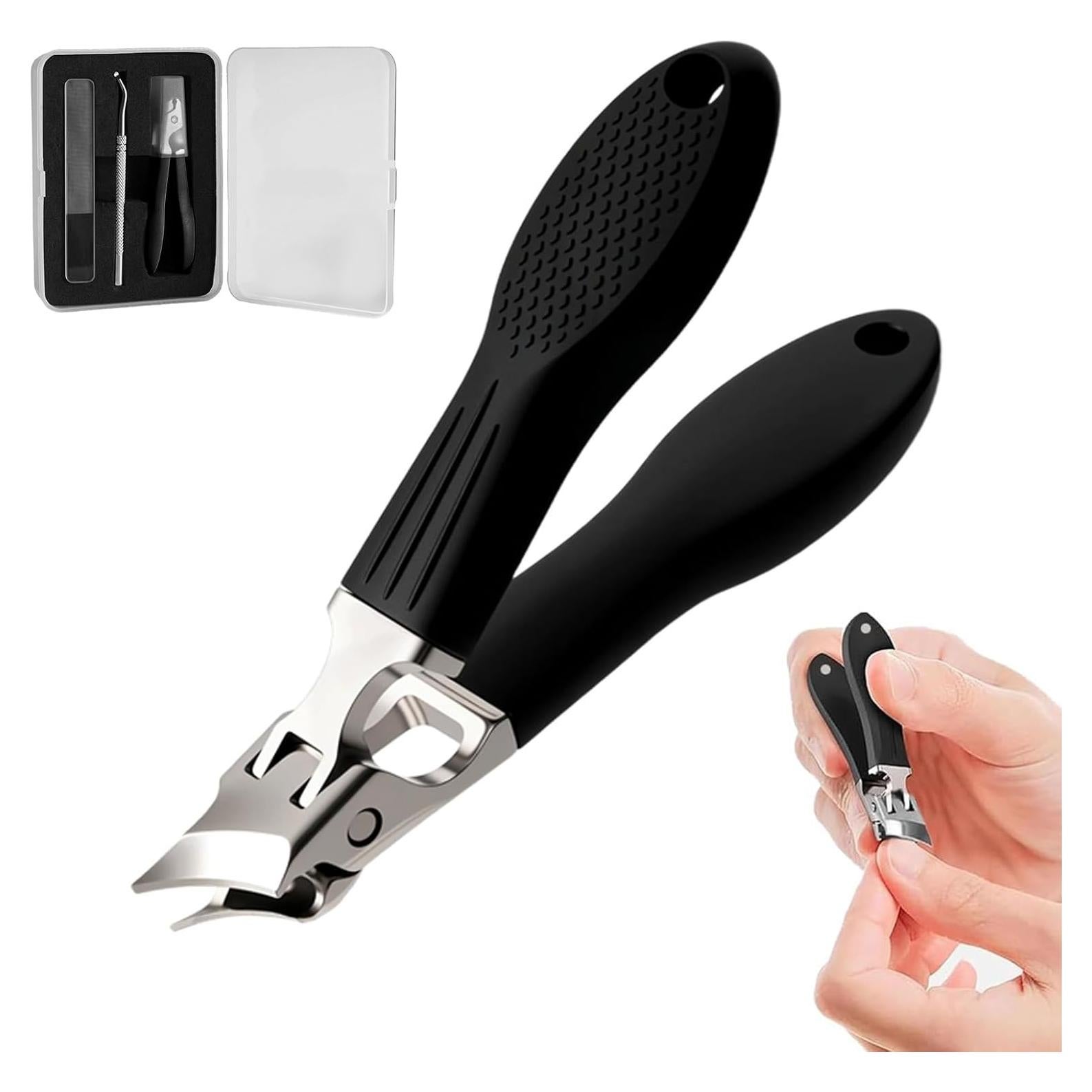 Cortauñas Inclinados Antisalpicaduras YAWOTA para Uñas Gruesas