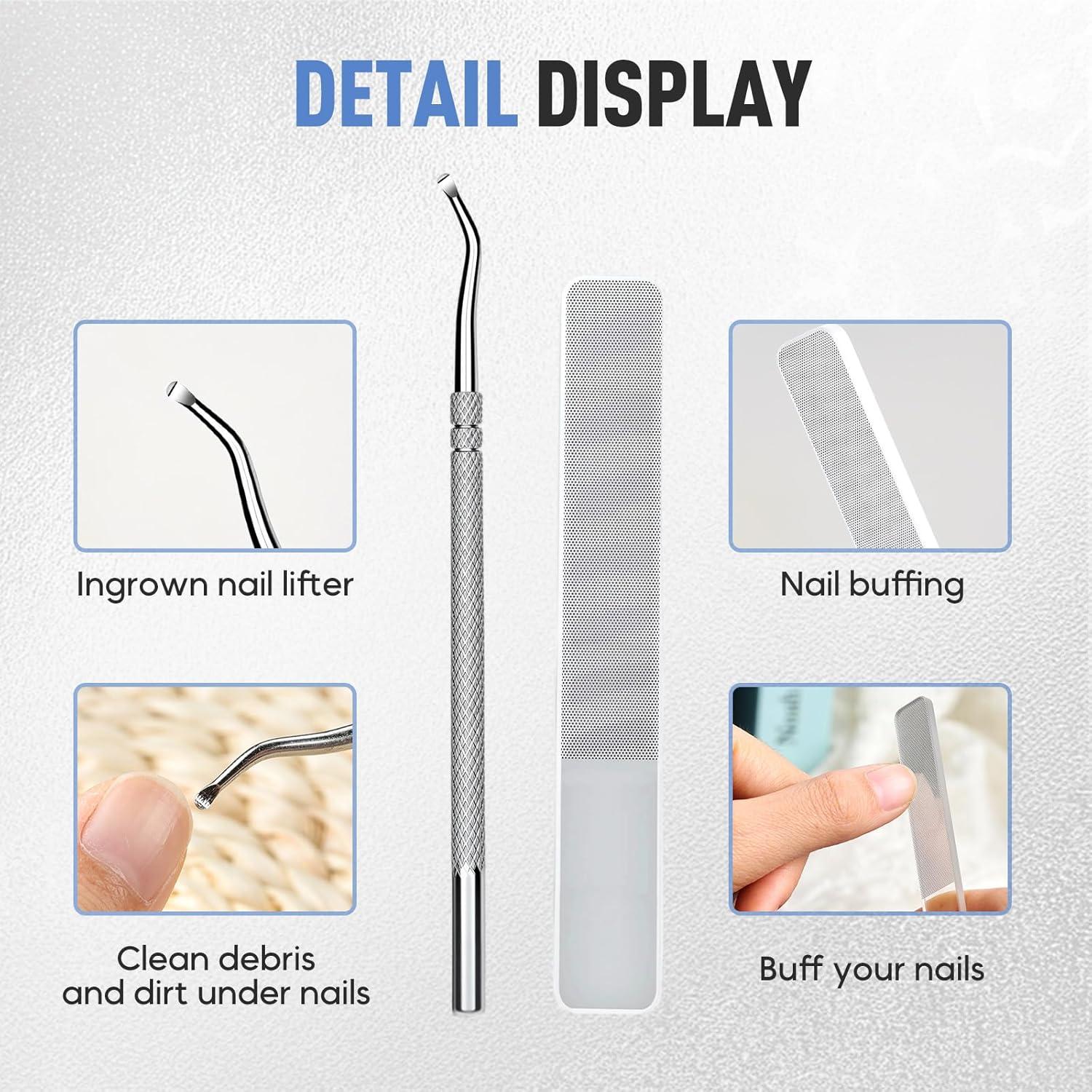 Cortauñas Inclinados Antisalpicaduras YAWOTA para Uñas Gruesas