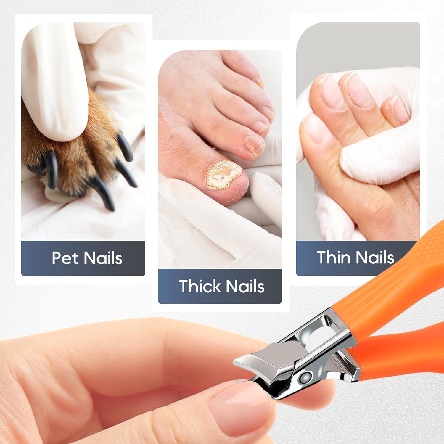 Cortauñas Inclinados Antisalpicaduras YAWOTA para Uñas Gruesas