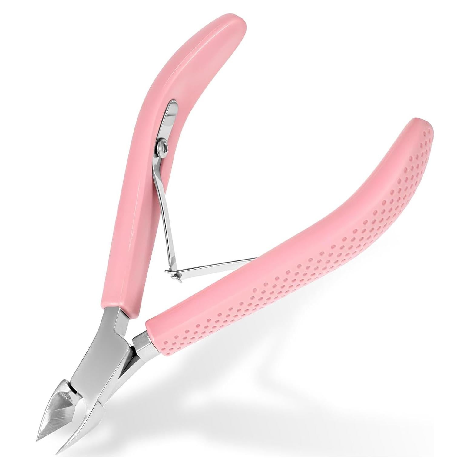 Cortador de Cutículas Profesional Psyqtsuary Acero Inoxidable Rosa