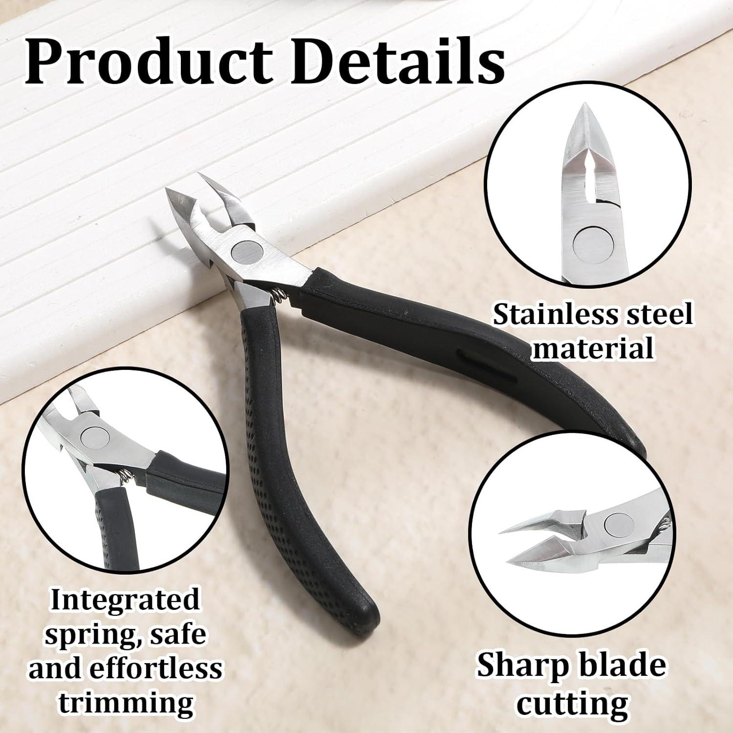 Cortador de Cutículas Meiqing con Mango de Silicona 11 cm