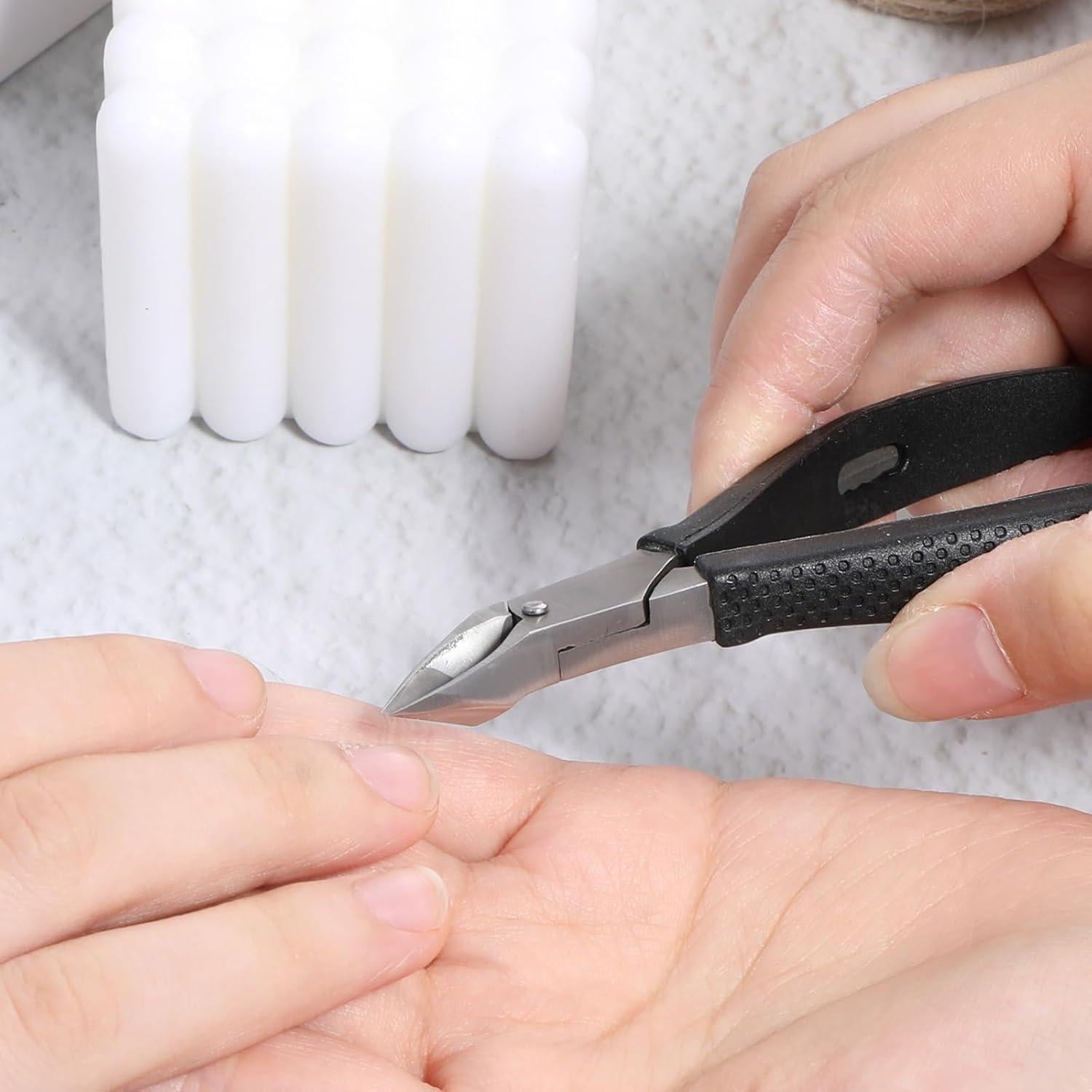 Cortador de Cutículas Meiqing con Mango de Silicona 11 cm