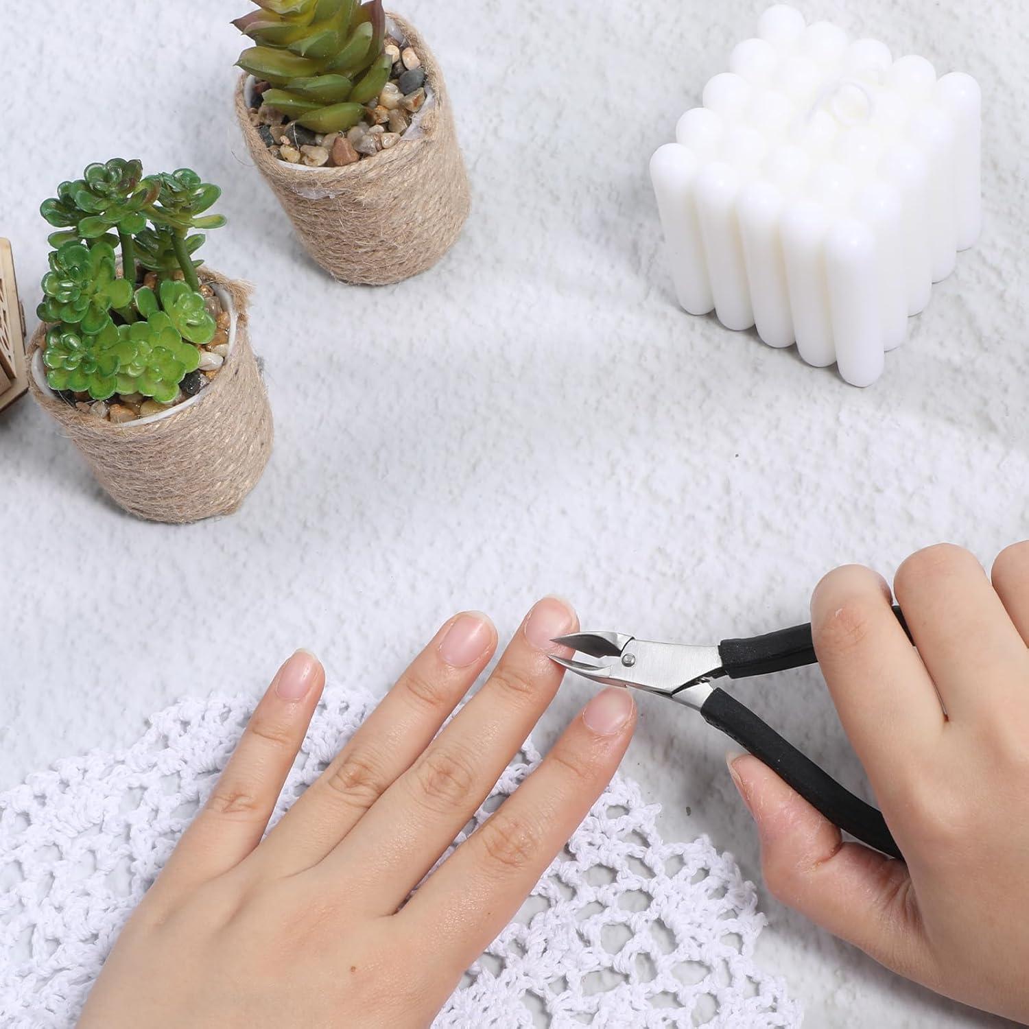 Cortador de Cutículas Meiqing con Mango de Silicona 11 cm