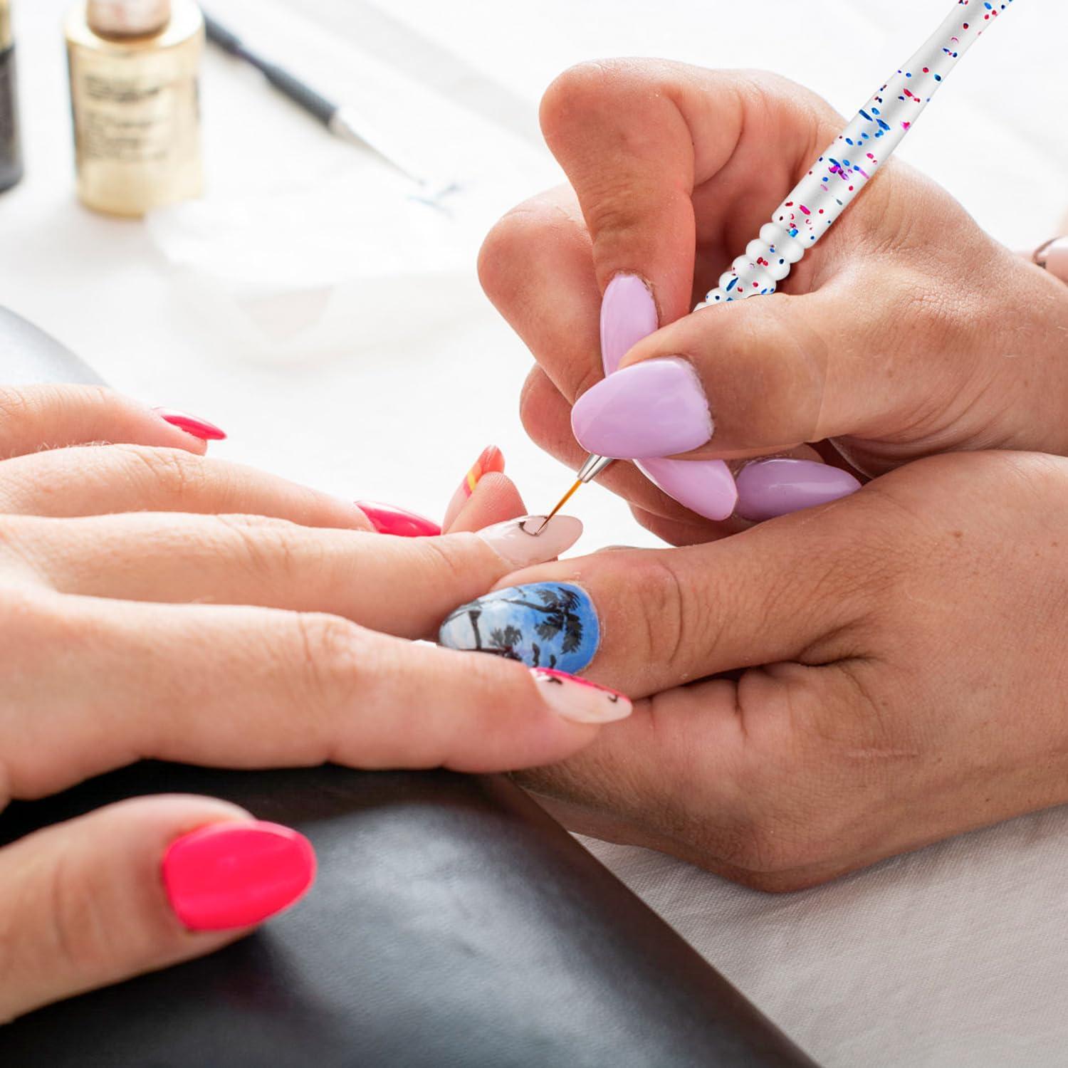 Set de Pinceles de Arte de Uñas Etercycle 5 Piezas 7-20mm