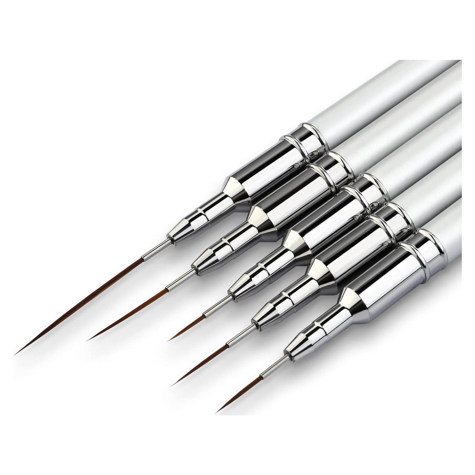 Juego de Pinceles para Arte de Uñas Eptbsdu 5 Piezas 7-25mm