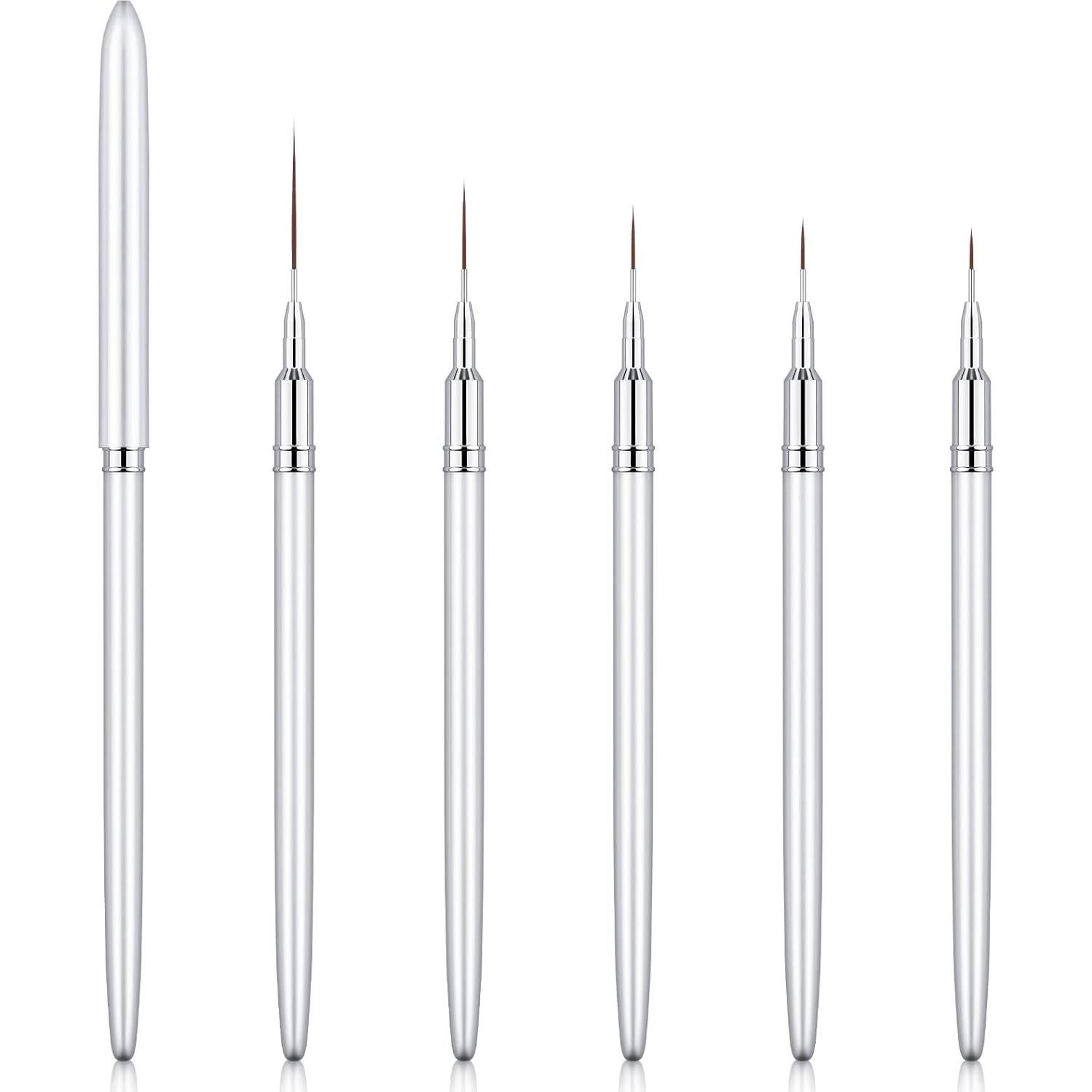 Juego de Pinceles para Arte de Uñas Eptbsdu 5 Piezas 7-25mm