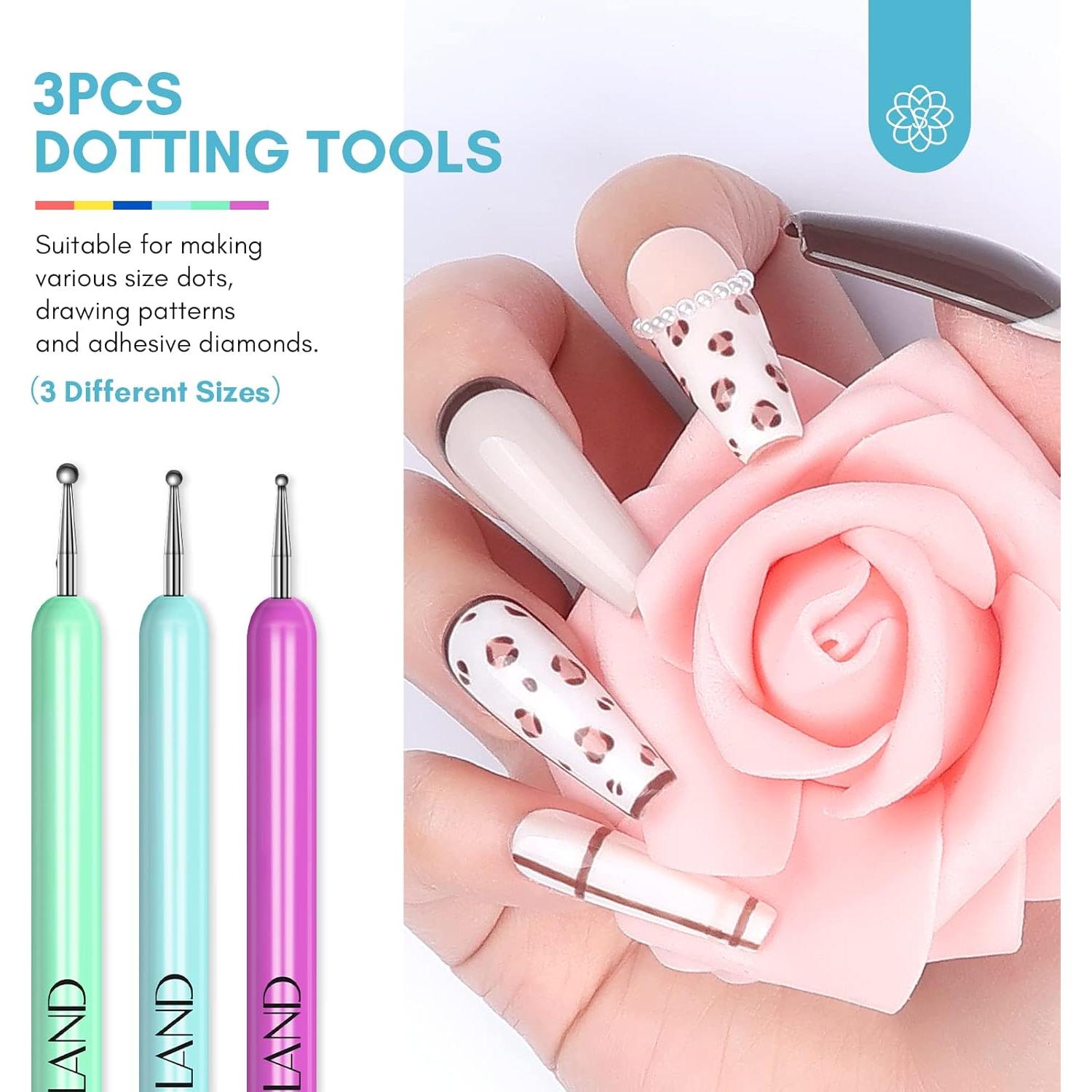 Juego de Pinceles para Arte de Uñas SAVILAND 6 Piezas