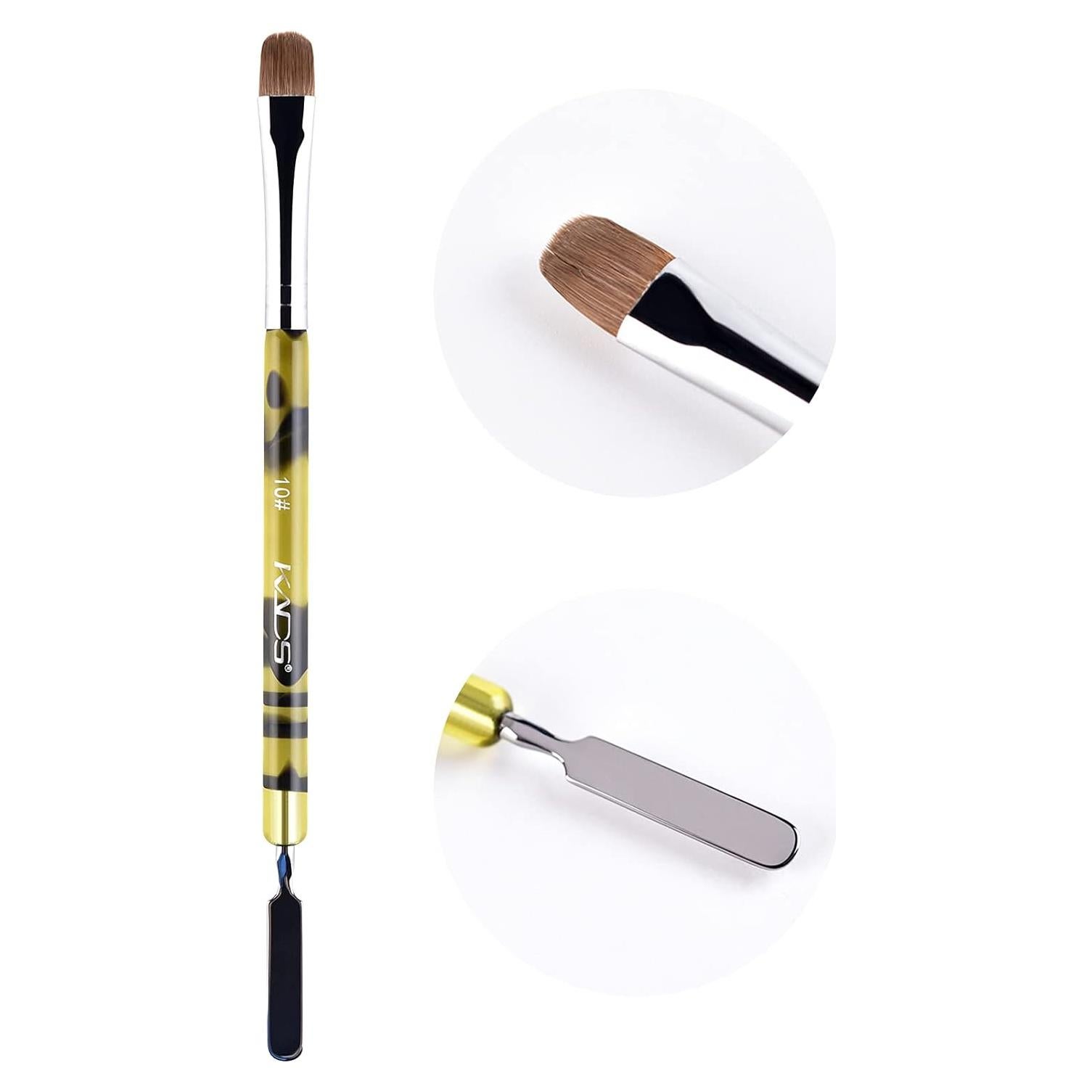 Pincel Kolinsky KADS 10 para Manicura Francesa y Arte de Uñas