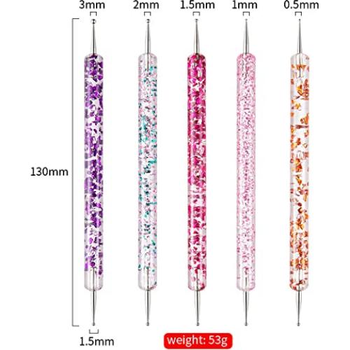 Juego de Pinceles para Arte de Uñas ZEOHBETY 20 Piezas Rosa