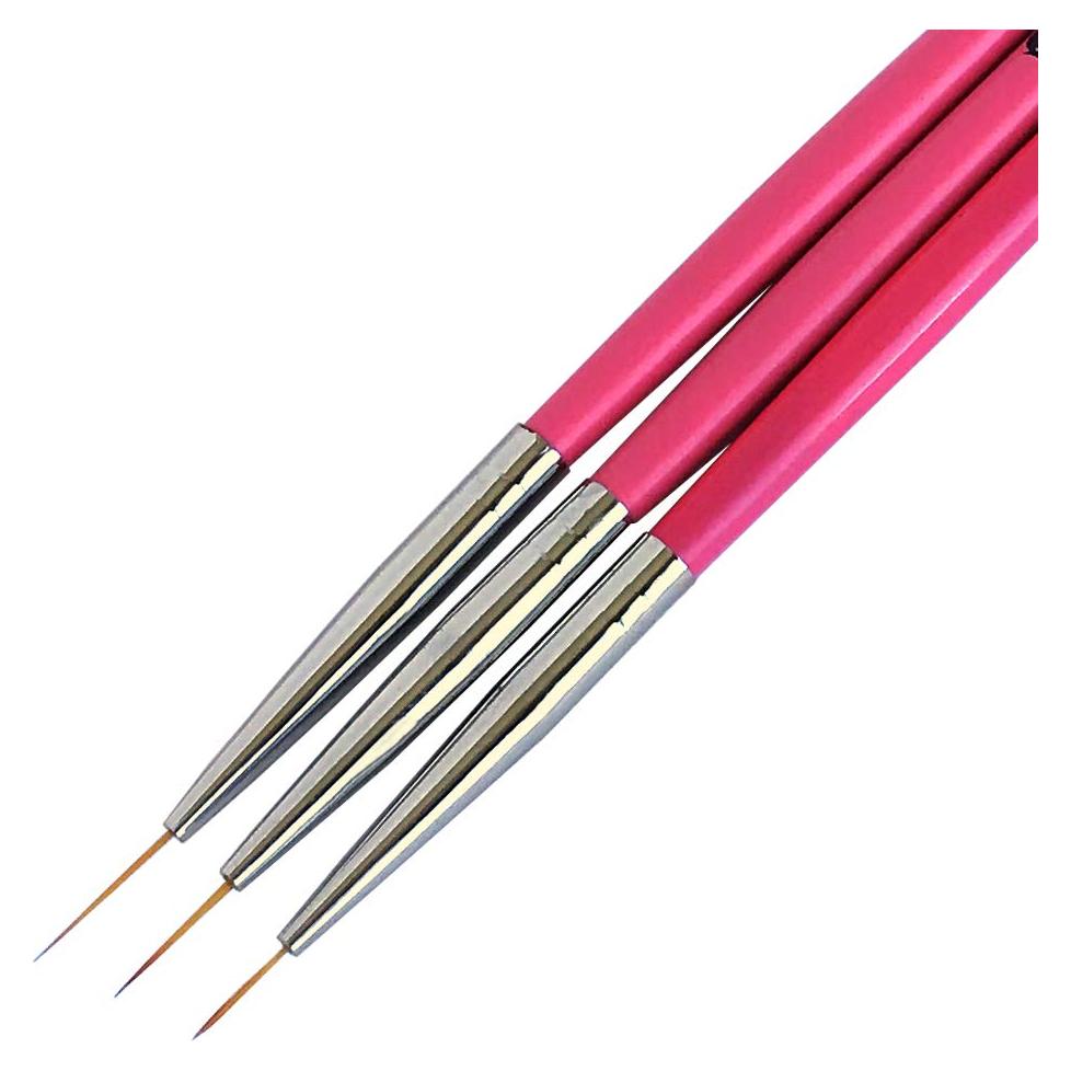 Juego de Pinceles para Arte de Uñas Winstonia 3 Piezas