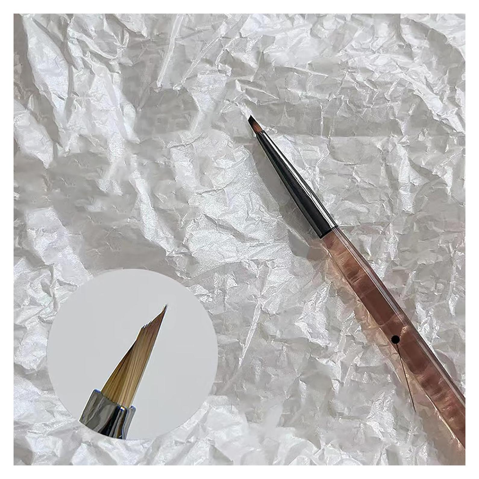 Cepillo de Uñas HNRongkya para Detalles de Pétalos y Mariposas