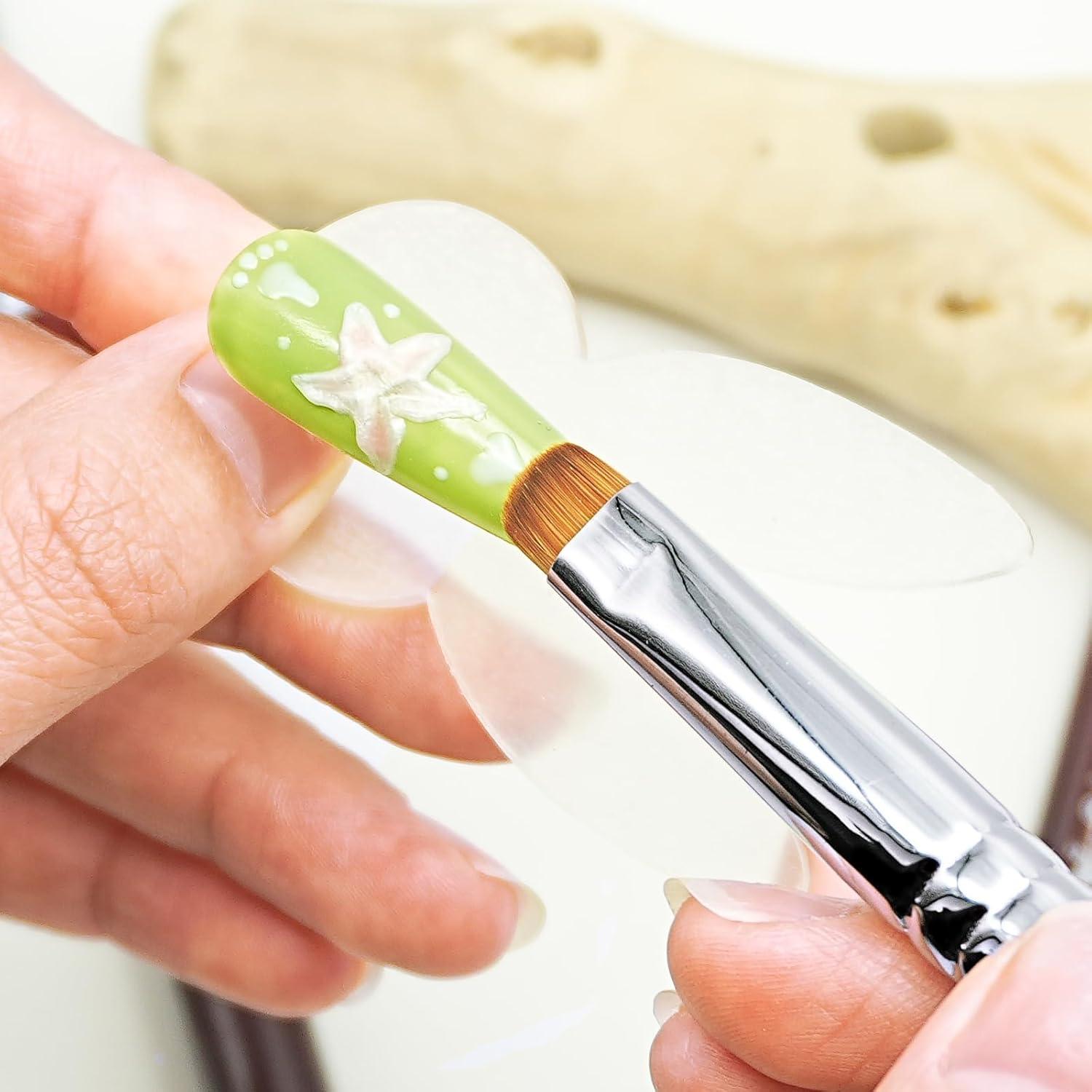 4 Pinceles de Limpieza y Bolígrafos Aridito para Manicura