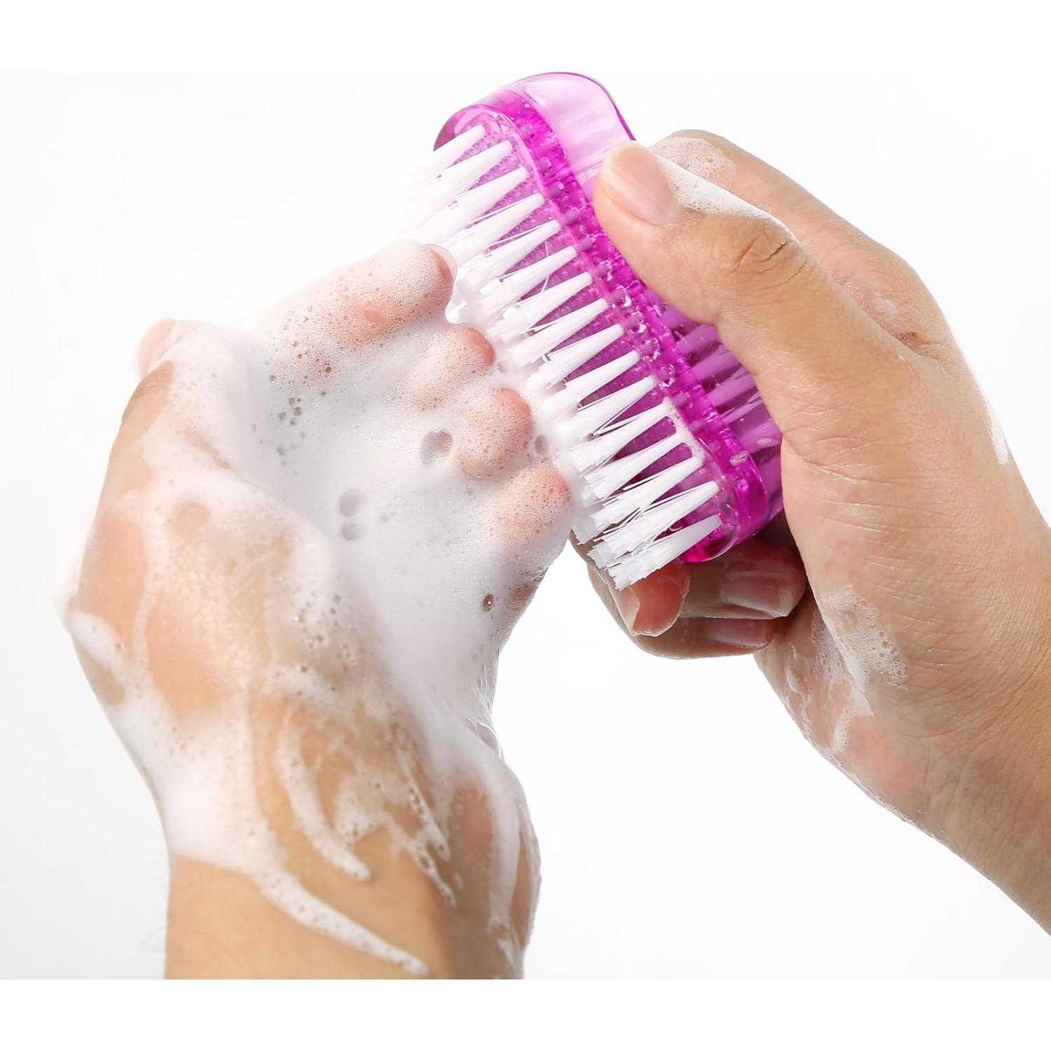 2 Cepillos Limpiadores de Uñas Doble Cara Lasuroa - 8.5cm