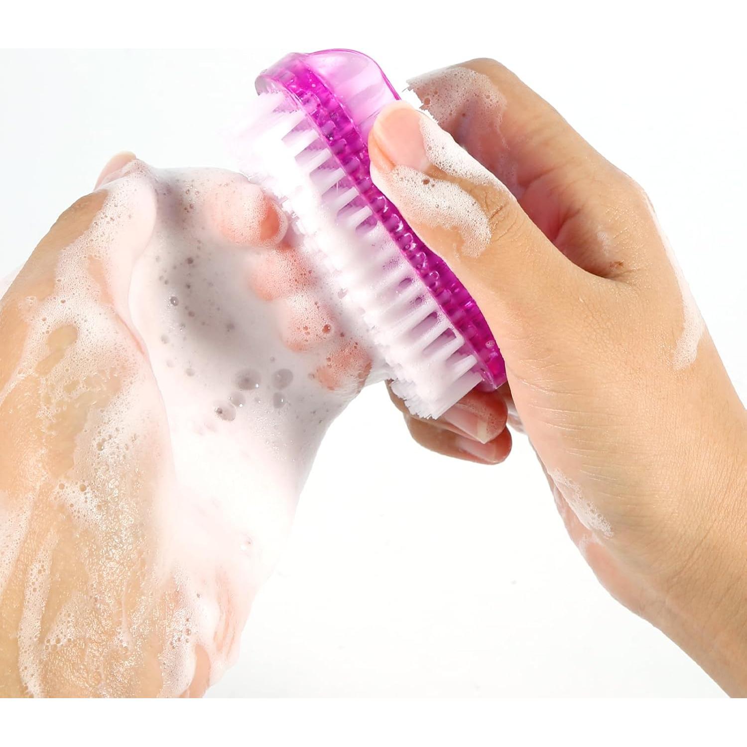 2 Cepillos Limpiadores de Uñas Doble Cara Lasuroa - 8.5cm