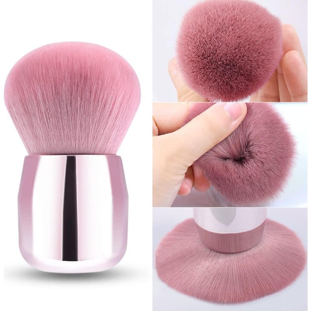 Brocha para Polvo de Uñas Rungang - Mango Rosa 8.1cm