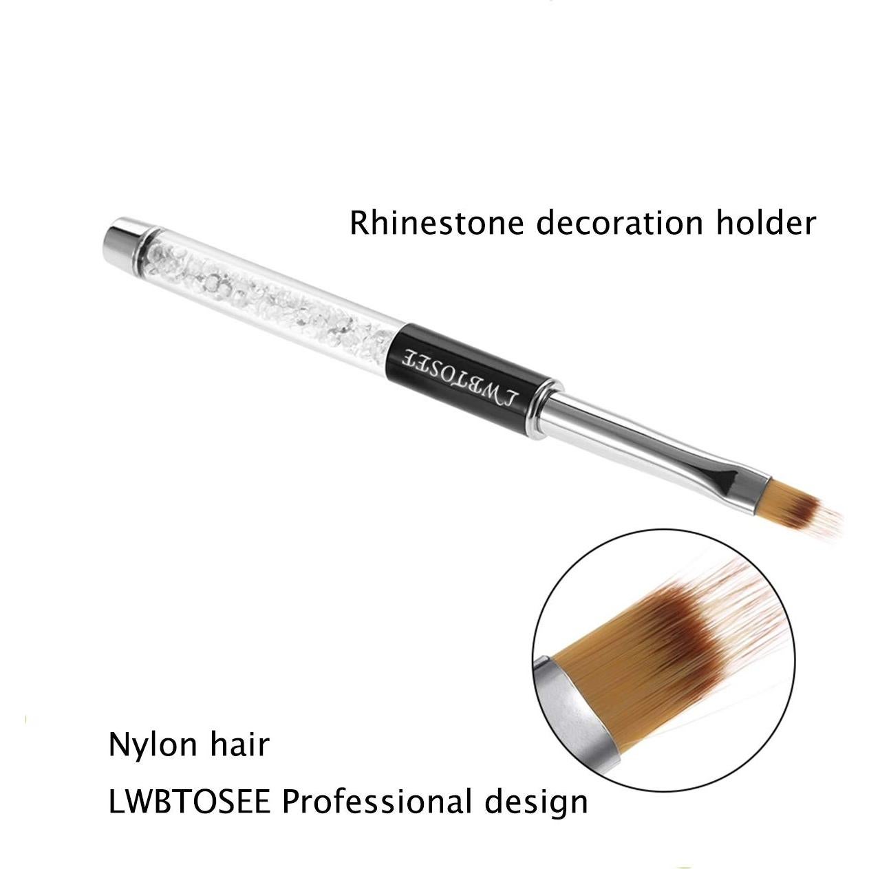 Pincel Ombre para Uñas LWBTOSEE 2PCS Gel UV Alta Calidad