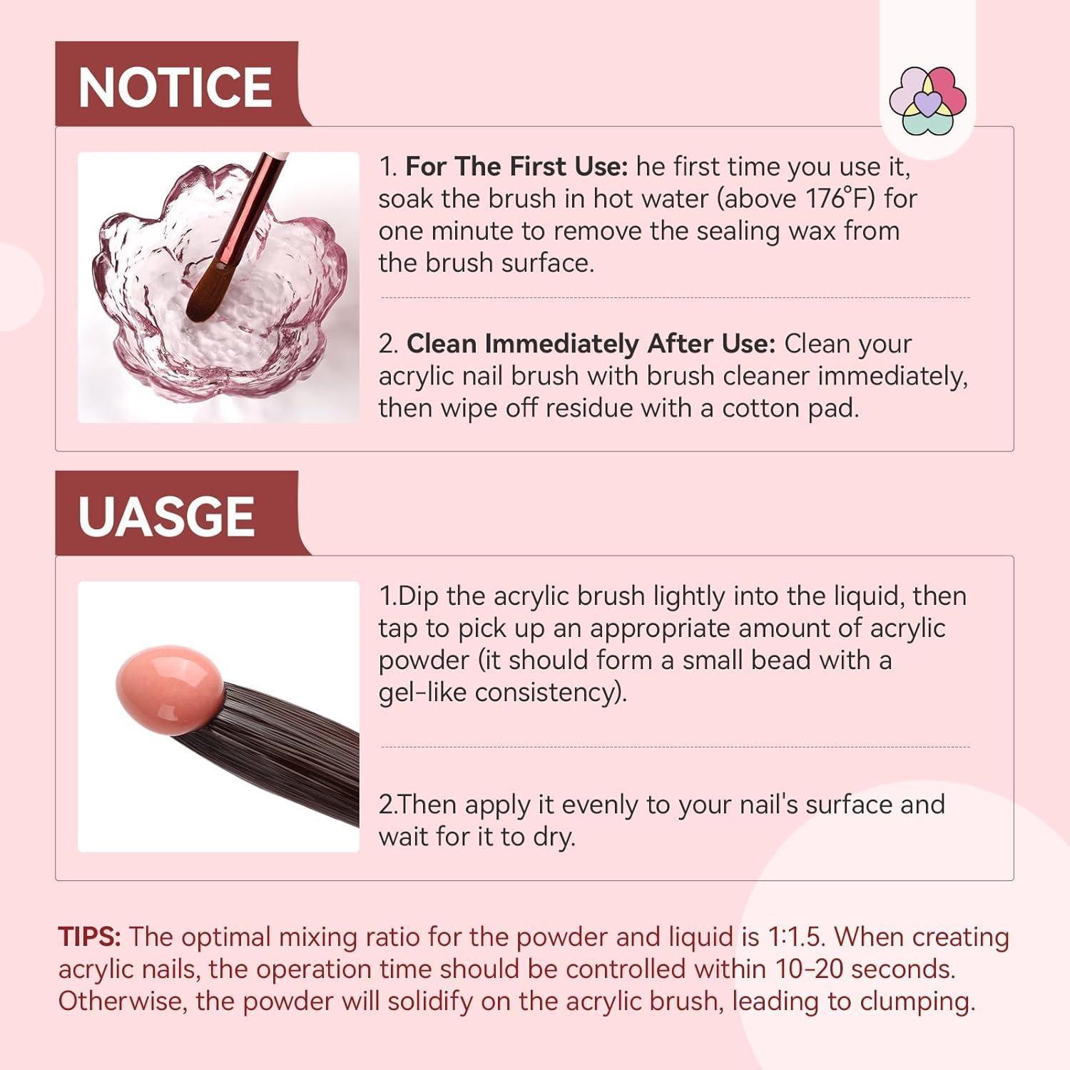 Juego de Pinceles Acrílicos SAVILAND 3PCS Tamaños 8/10/14