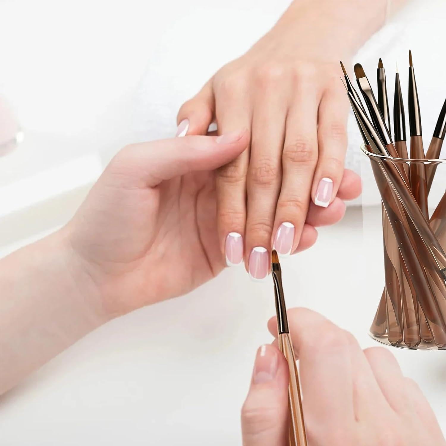 Juego de Pinceles para Uñas Zinmilin - 9 Piezas Acrílico