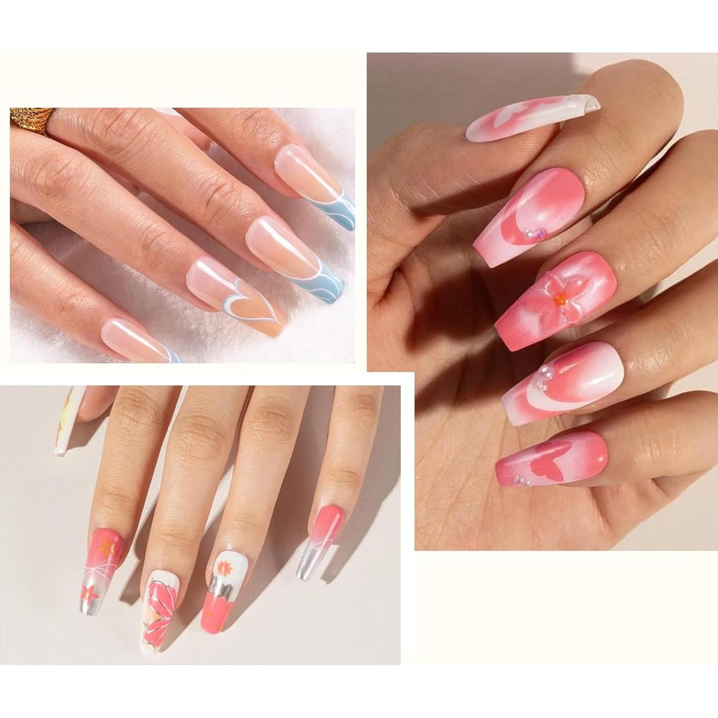 Conjunto de 5 Pinceles de Arte de Uñas RIYUEXING - Tamaños 7 a 25mm