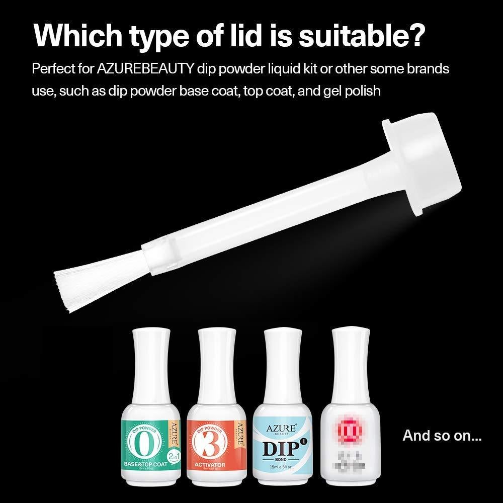 Pinceles de Reemplazo para Polvo de Inmersión AZUREBEAUTY 10pcs