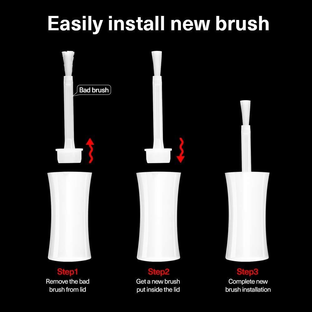 Pinceles de Reemplazo para Polvo de Inmersión AZUREBEAUTY 10pcs