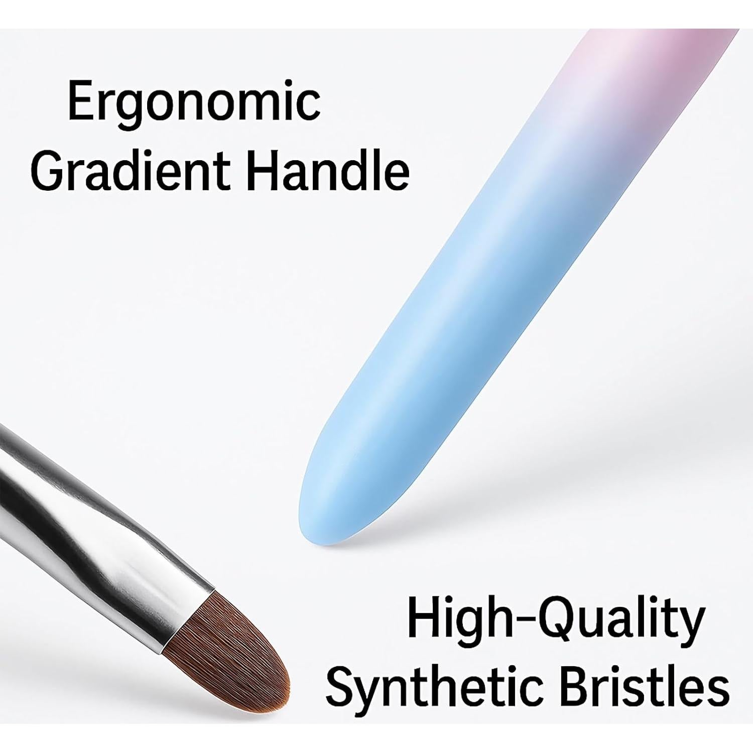 Set de Pinceles de Limpieza para Uñas JEONEKID - 3 Piezas