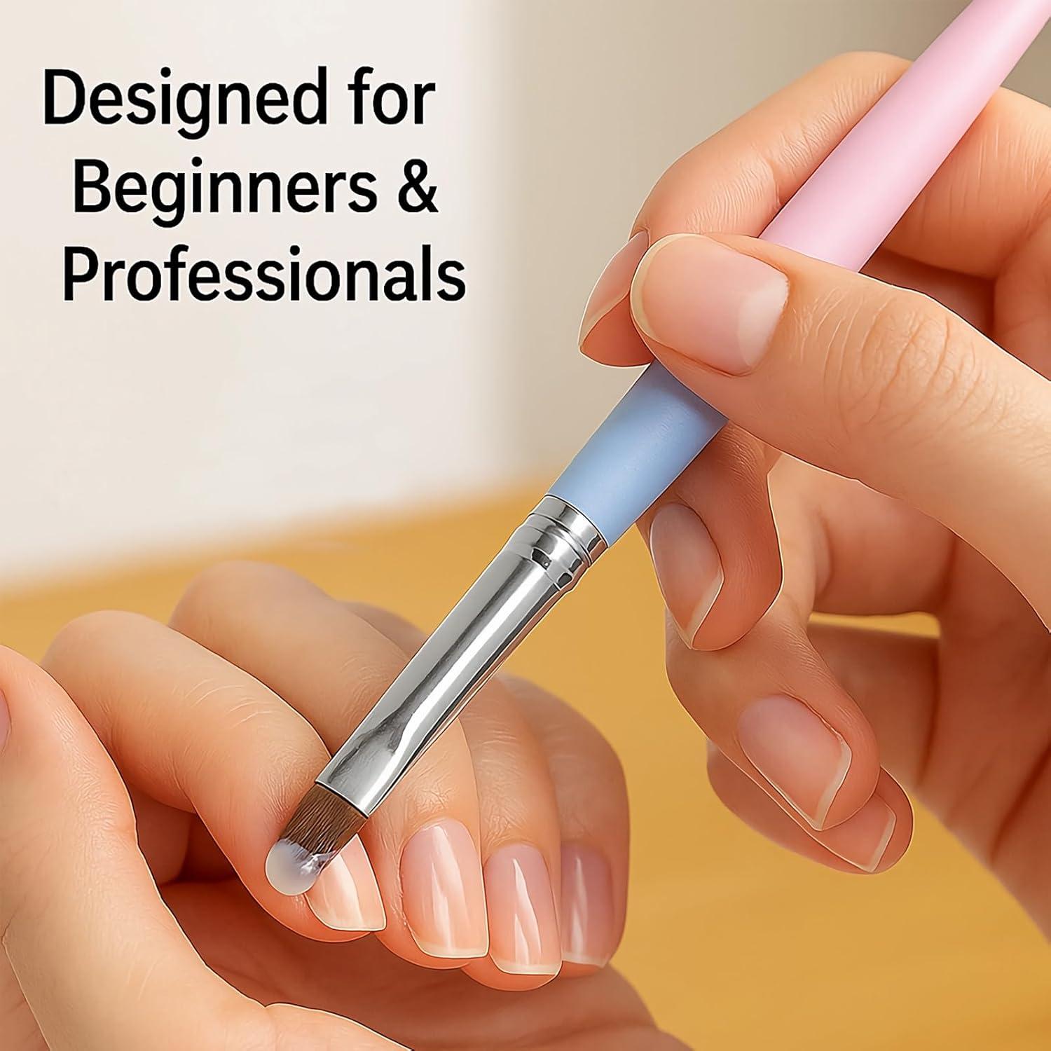 Set de Pinceles de Limpieza para Uñas JEONEKID - 3 Piezas