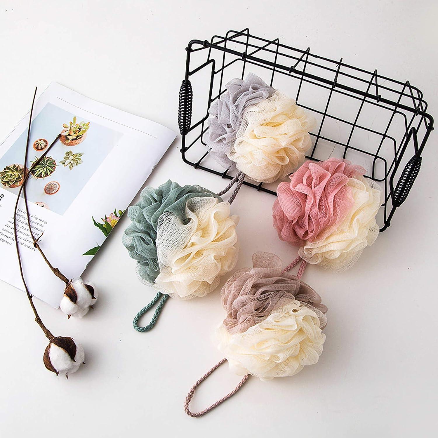 Esponjas de Baño de Lufa TCOTBE - 4 Paquetes, 19 cm