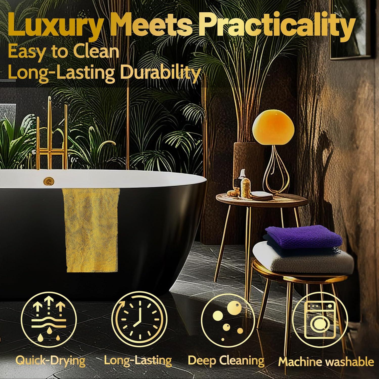 Esponja Exfoliante de Red Africana JieLiLeHome 81cm 3 Colores