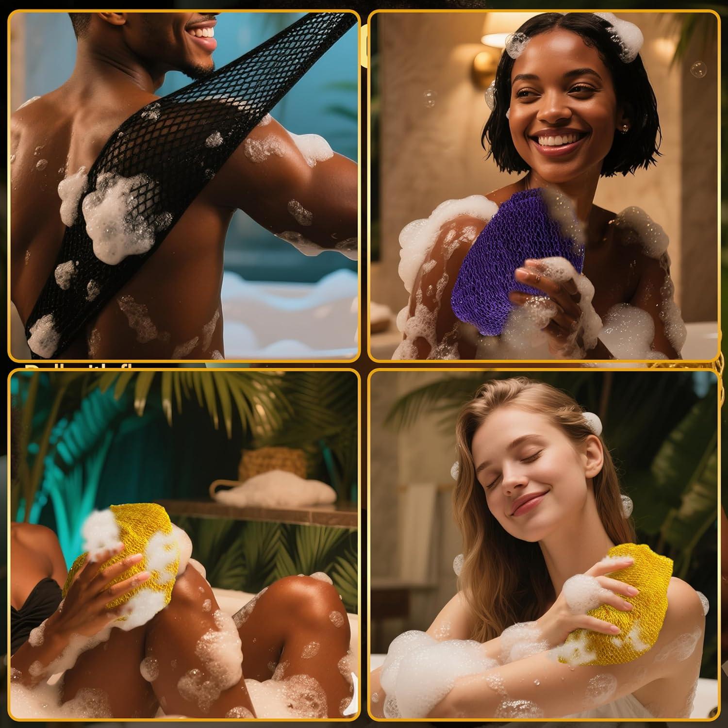 Esponja Exfoliante de Red Africana JieLiLeHome 81cm 3 Colores