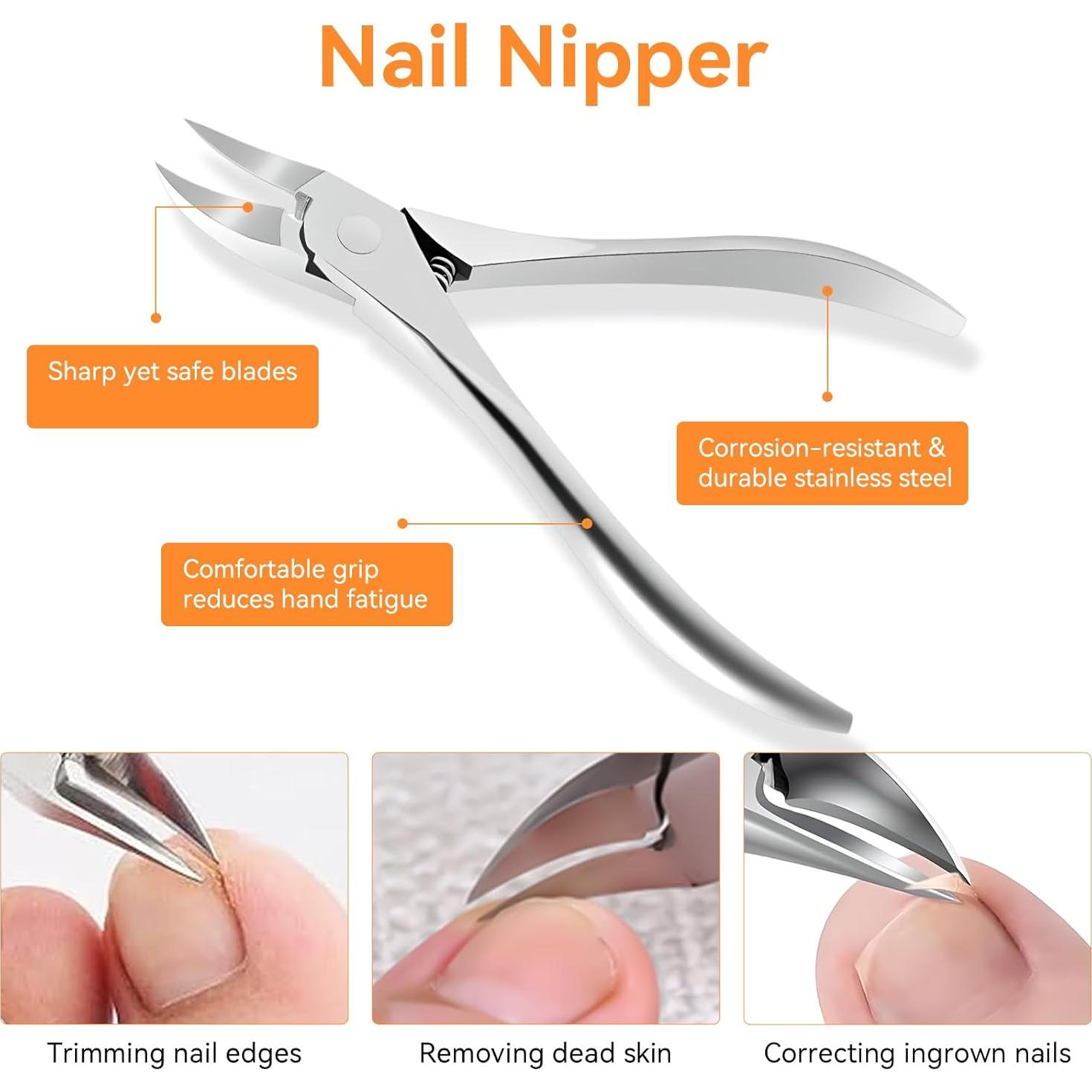 Kit de Pedicura Profesional Famlife 7 Piezas Acero Inoxidable