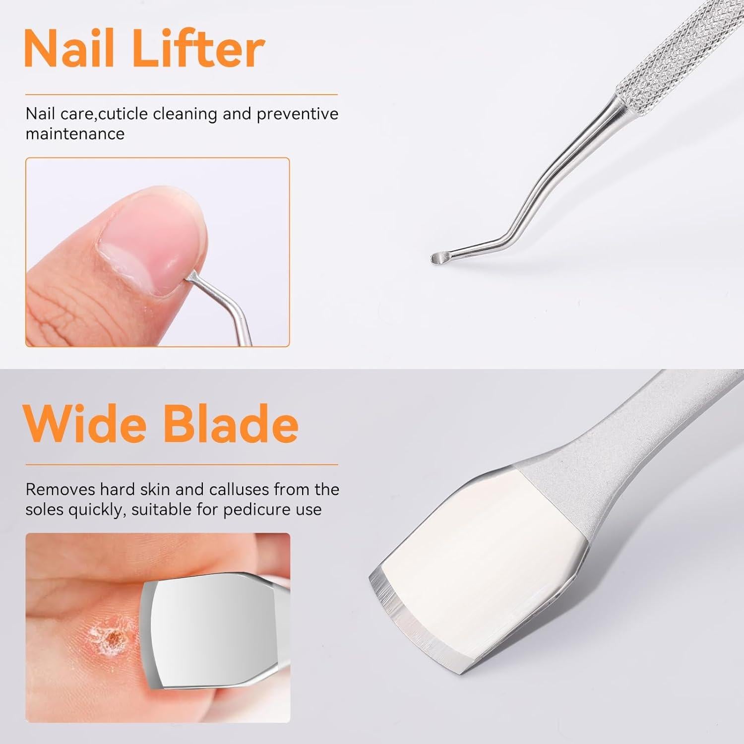 Kit de Pedicura Profesional Famlife 7 Piezas Acero Inoxidable