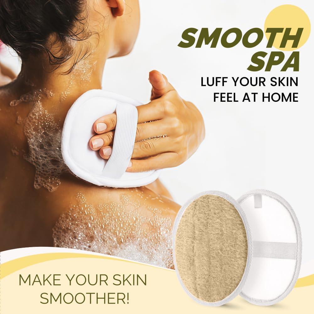 Esponja de Lufa Natural Kuenst 14.5x10cm Ecológica 2 Piezas