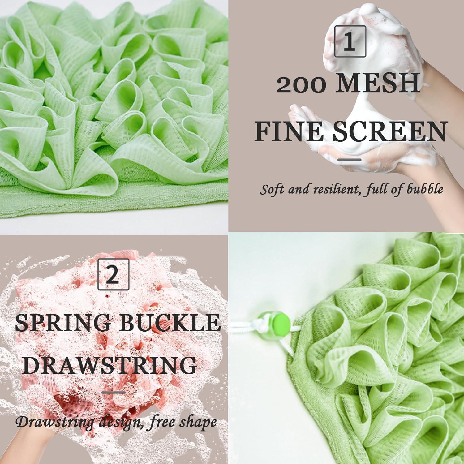 Combo Esponja Loofah Natural y Toalla 2 en 1 WBXZIXN