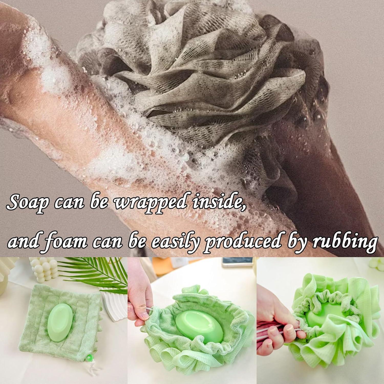 Combo Esponja Loofah Natural y Toalla 2 en 1 WBXZIXN