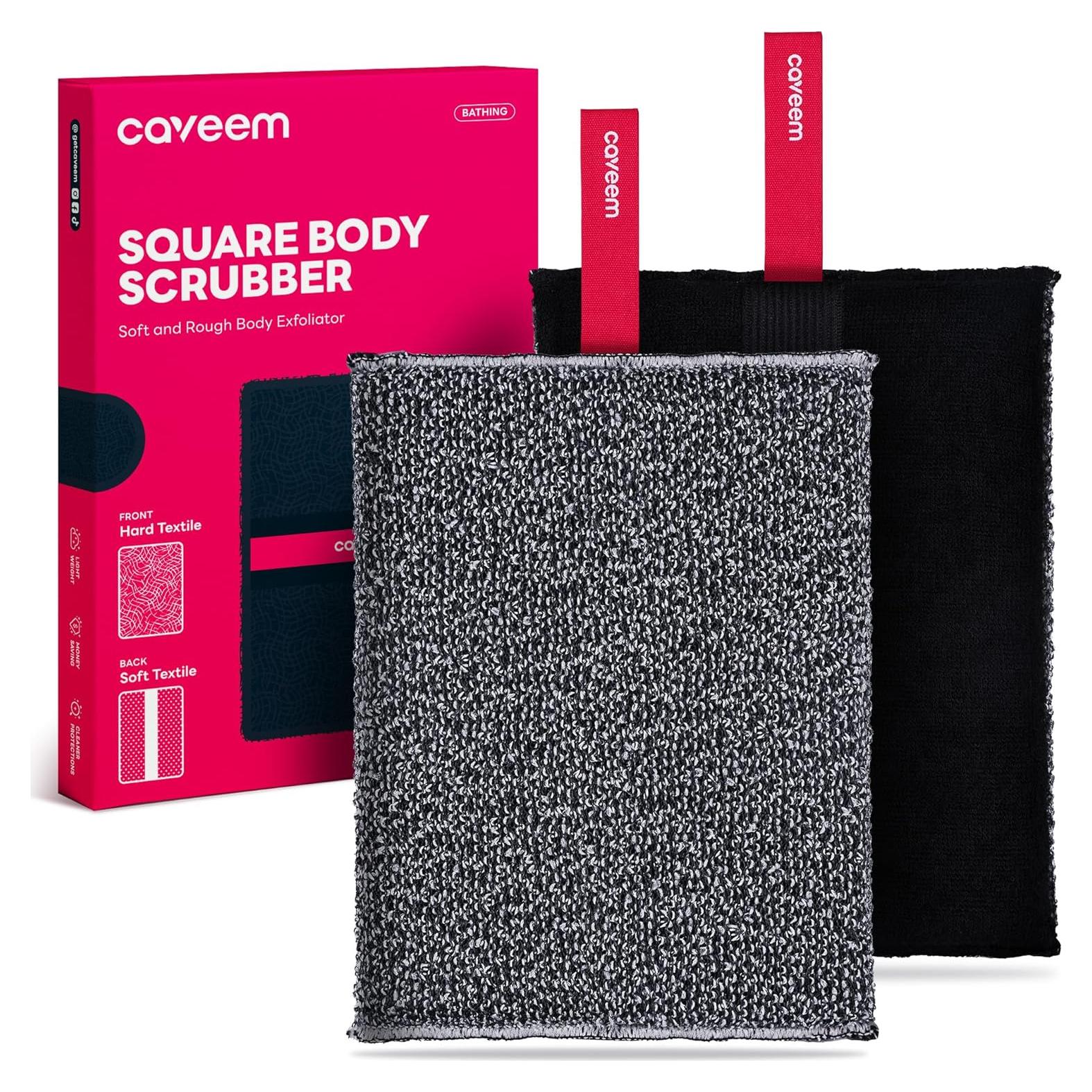 Esponja Exfoliante Corporal Caveem Doble Textura 2 Piezas