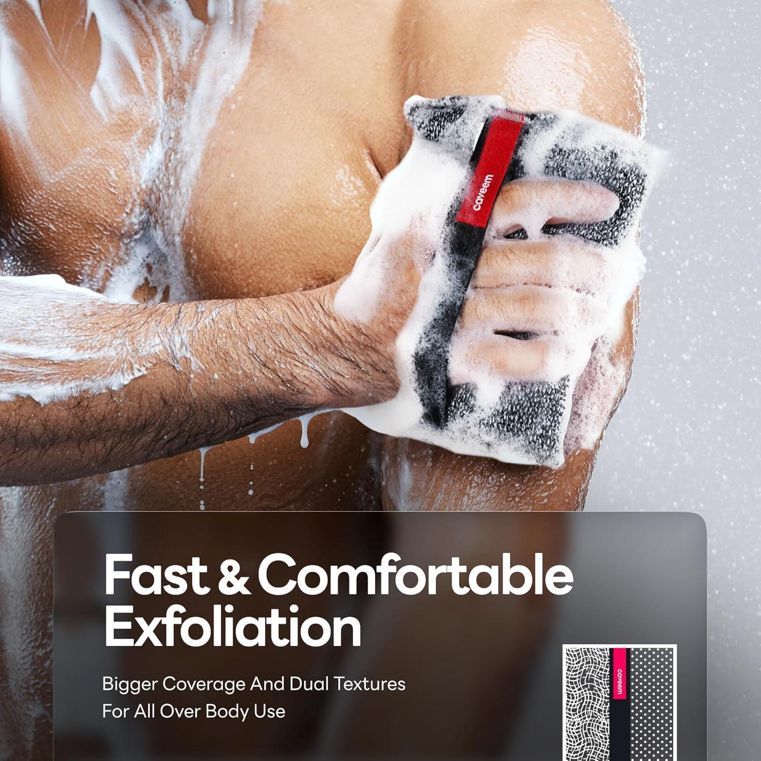 Esponja Exfoliante Corporal Caveem Doble Textura 2 Piezas