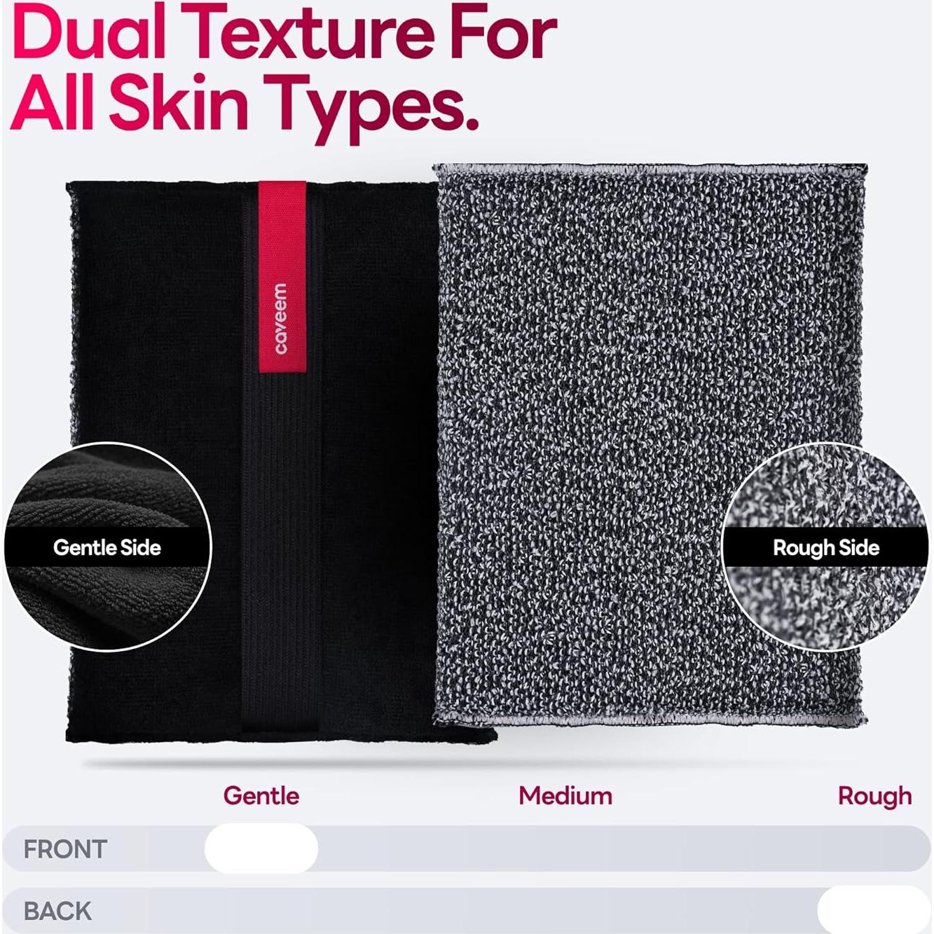 Esponja Exfoliante Corporal Caveem Doble Textura 2 Piezas