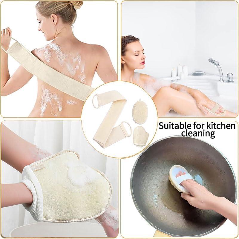 Esponja Exfoliante de Loofah Natural AMTEADM - 2 Unidades