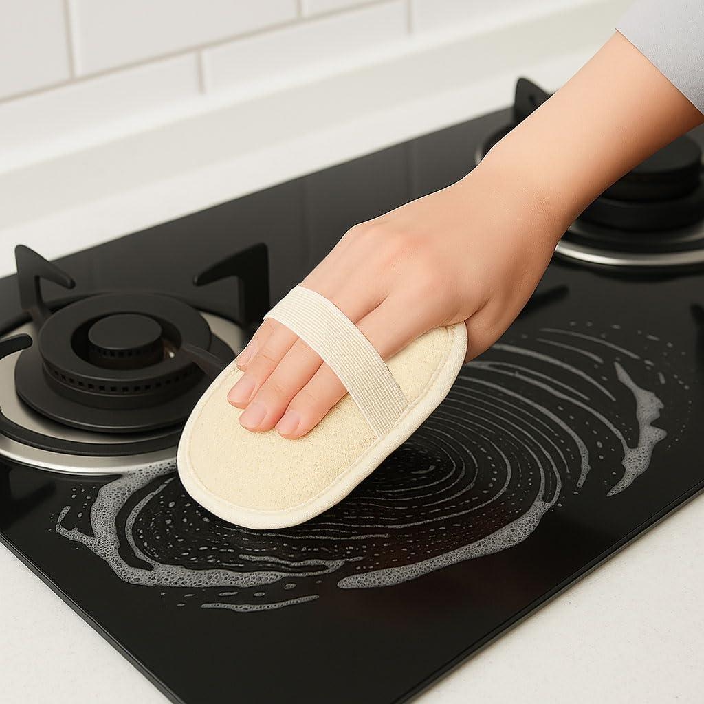 Esponja Exfoliante de Loofah Natural AMTEADM - 2 Unidades