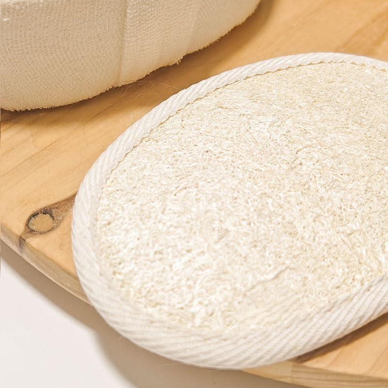 Esponja Exfoliante de Loofah Natural AMTEADM - 2 Unidades