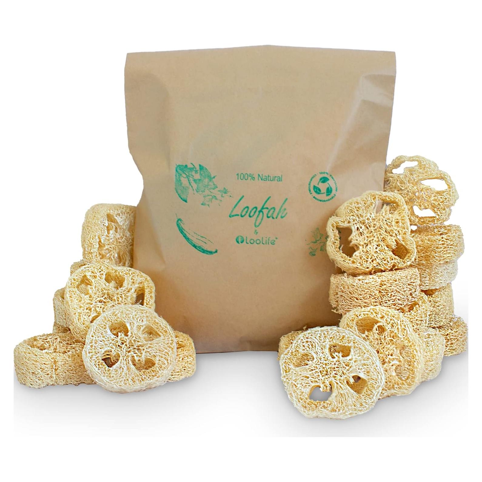 Rodajas de Lufa Natural para Jabón - 20 Piezas - Sostenible