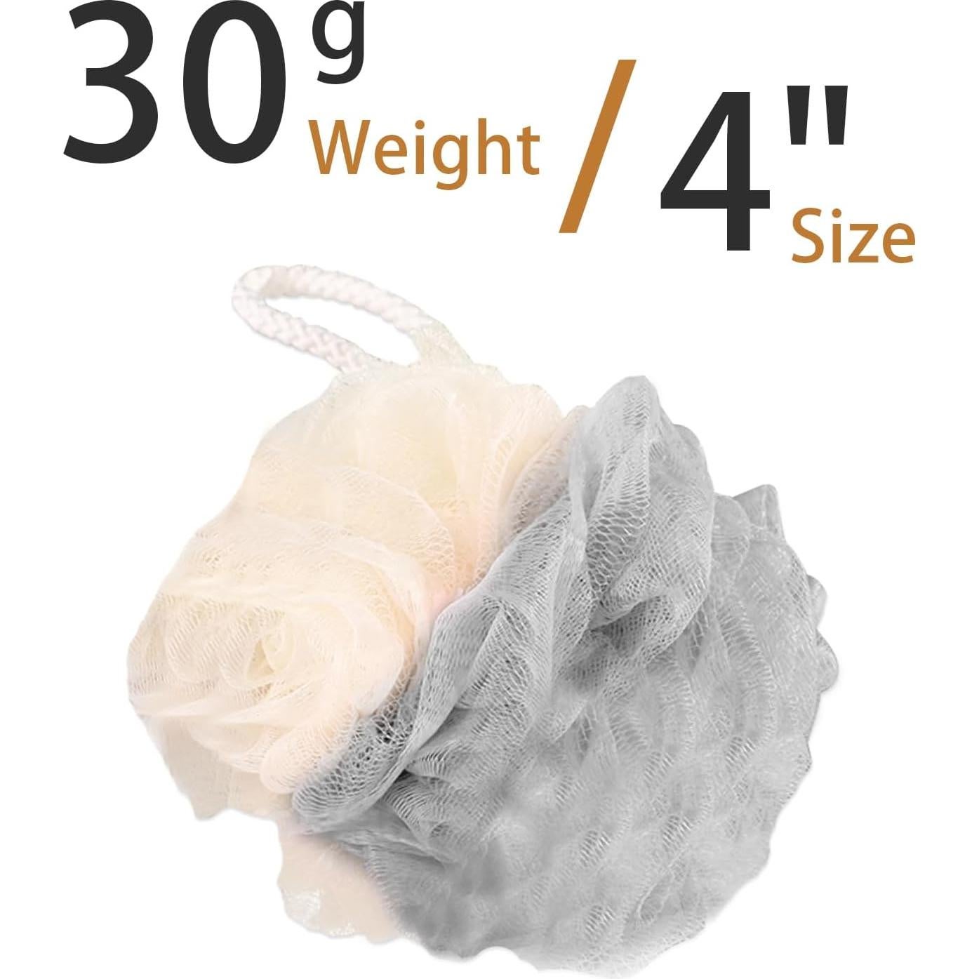 Paquete de 20 Esponjas de Baño Lufa BEAGERUO Mini 10 cm