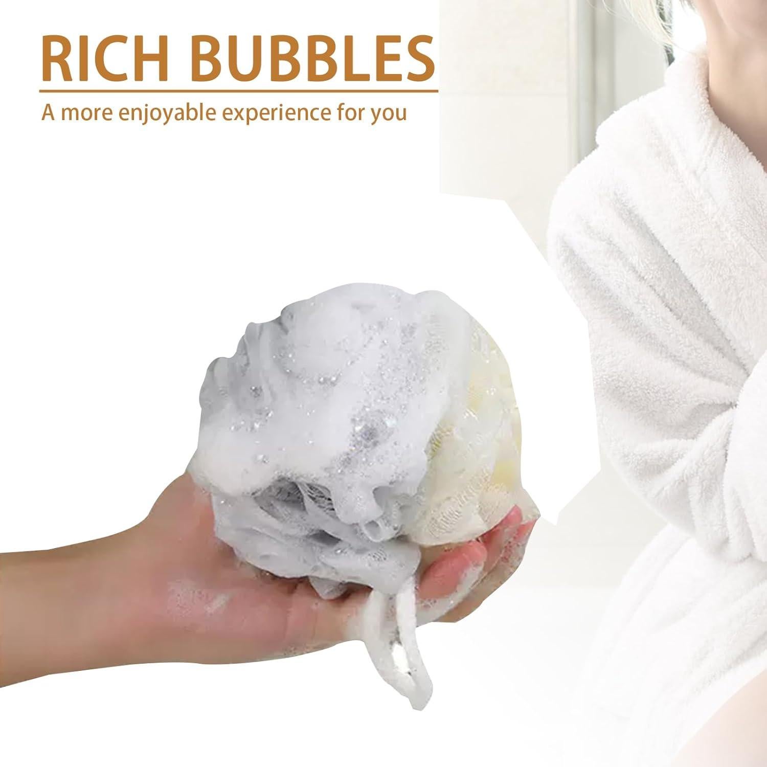 Paquete de 20 Esponjas de Baño Lufa BEAGERUO Mini 10 cm