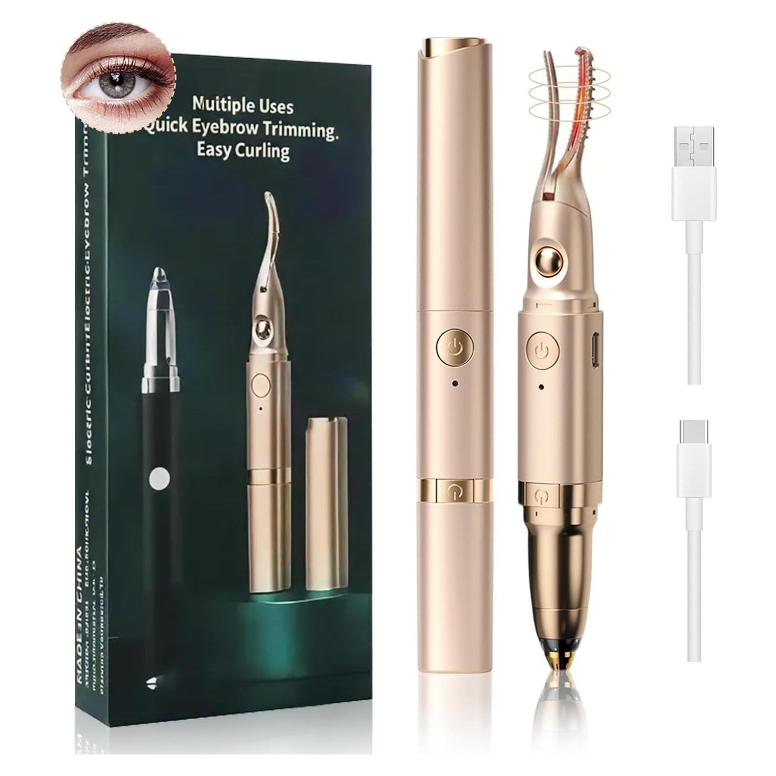 Rizador de Pestañas Eléctrico Lurini 2 en 1 Recargable Tipo C