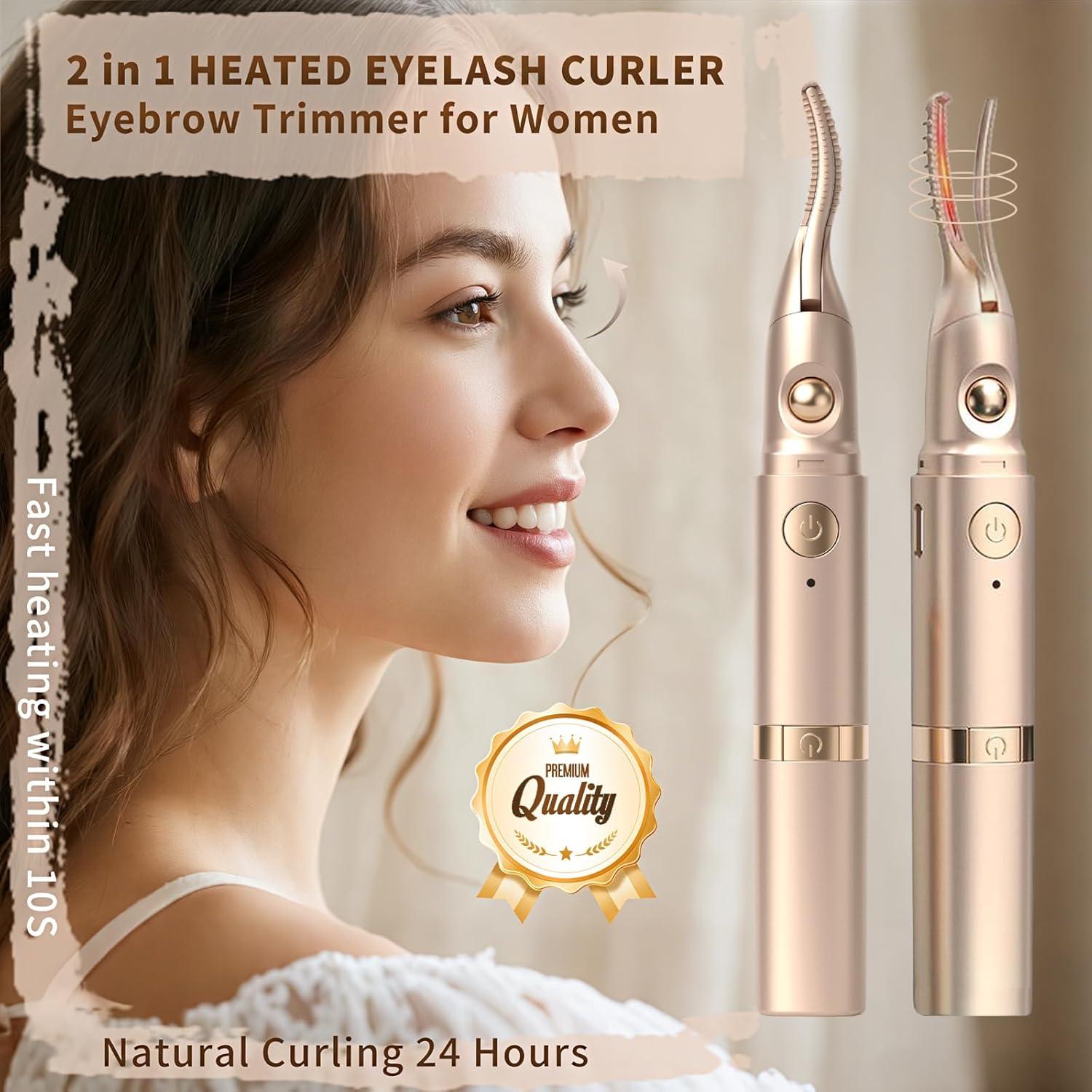 Rizador de Pestañas Eléctrico Lurini 2 en 1 Recargable Tipo C