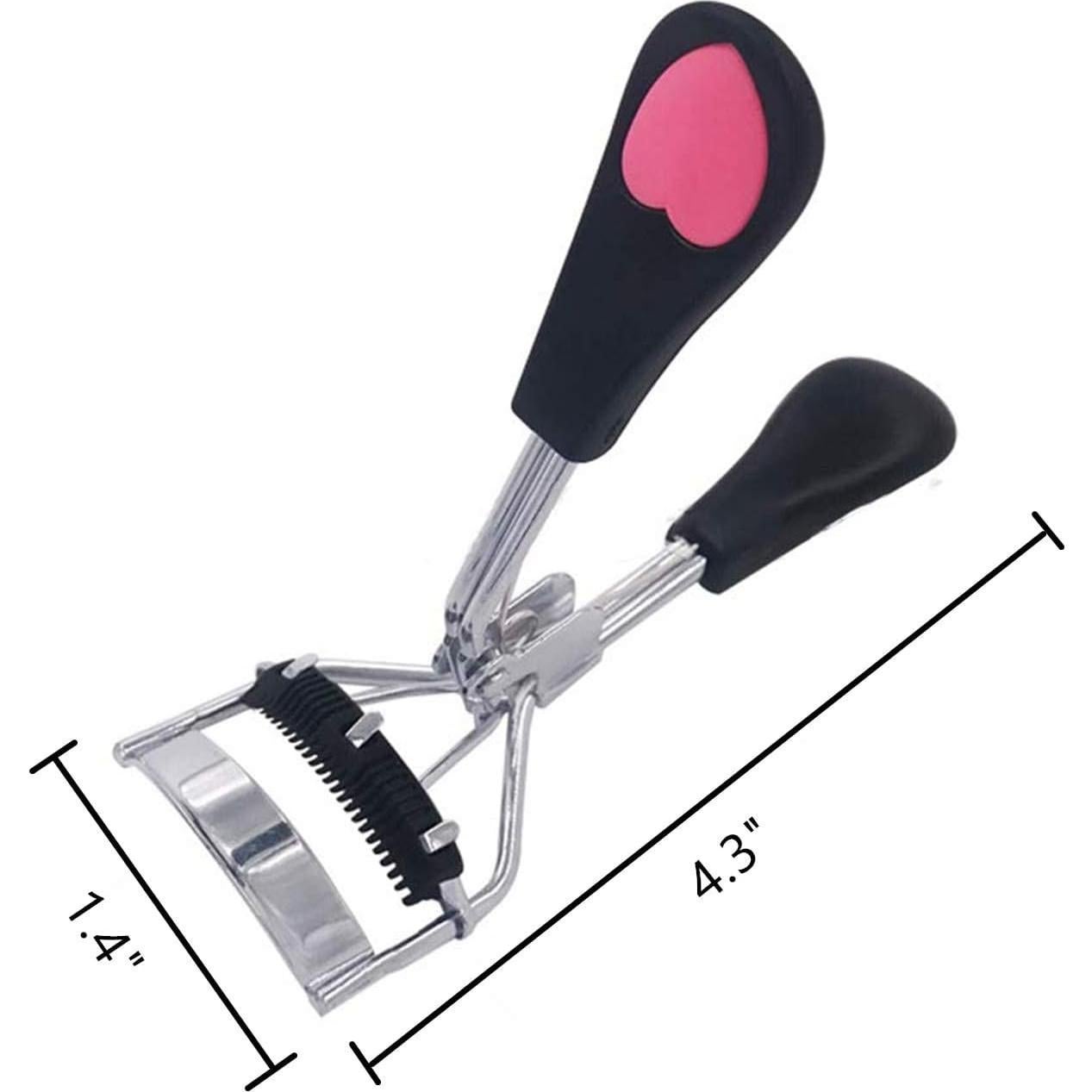 Rizador de Pestañas Anzline Acero Inoxidable con Peine 10.7cm