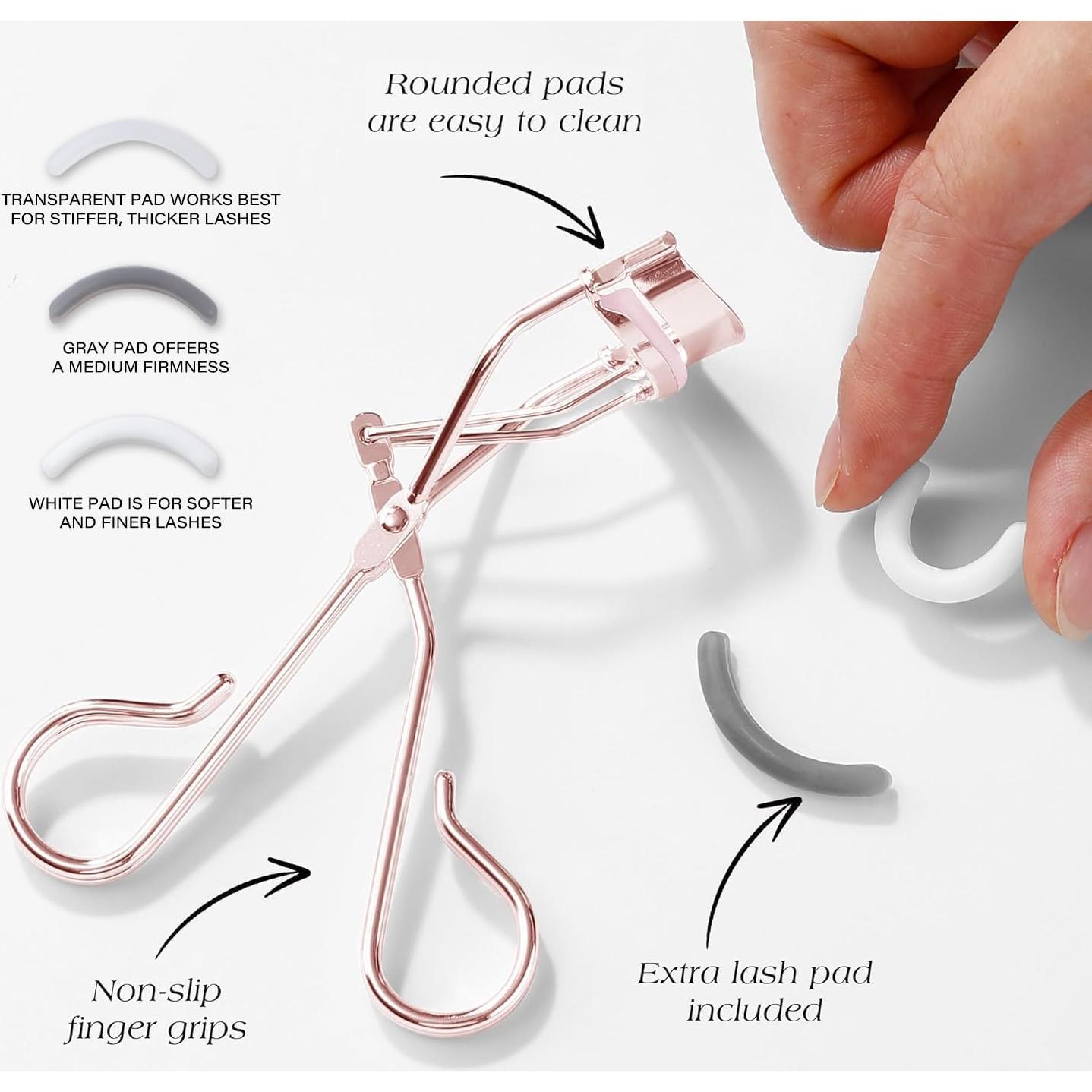 Rizador de Pestañas Profesional Cut it con 3 Almohadillas